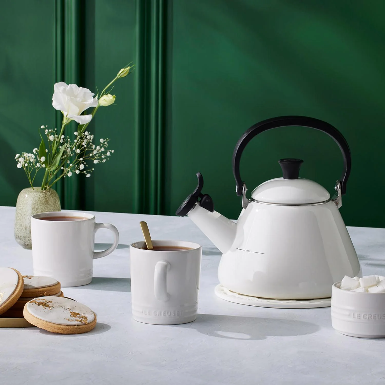 Le Creuset Stoneware 350ml Mug - White - Image 5