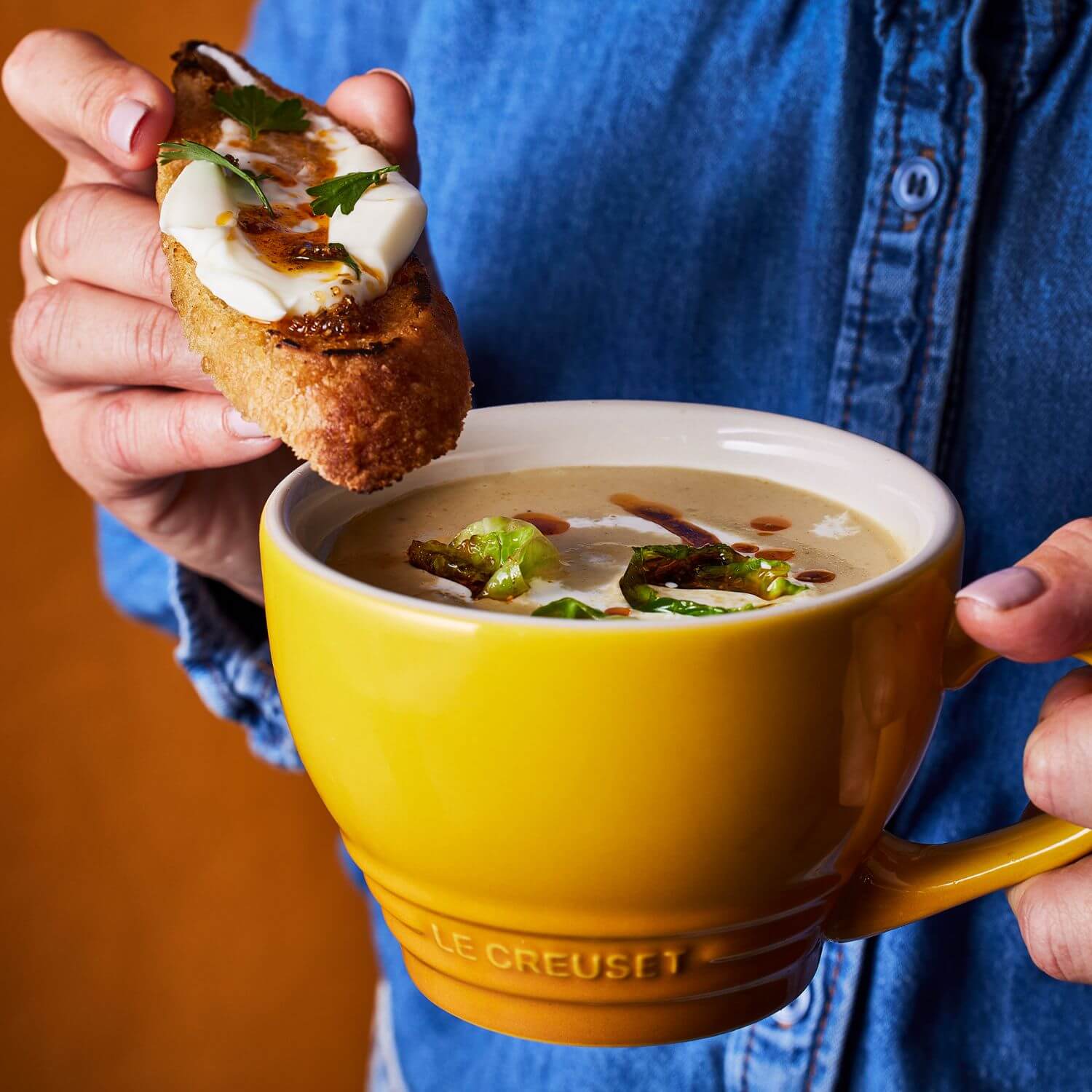Le Creuset Stoneware 400ml Grand Mug - Nectar - Image 5