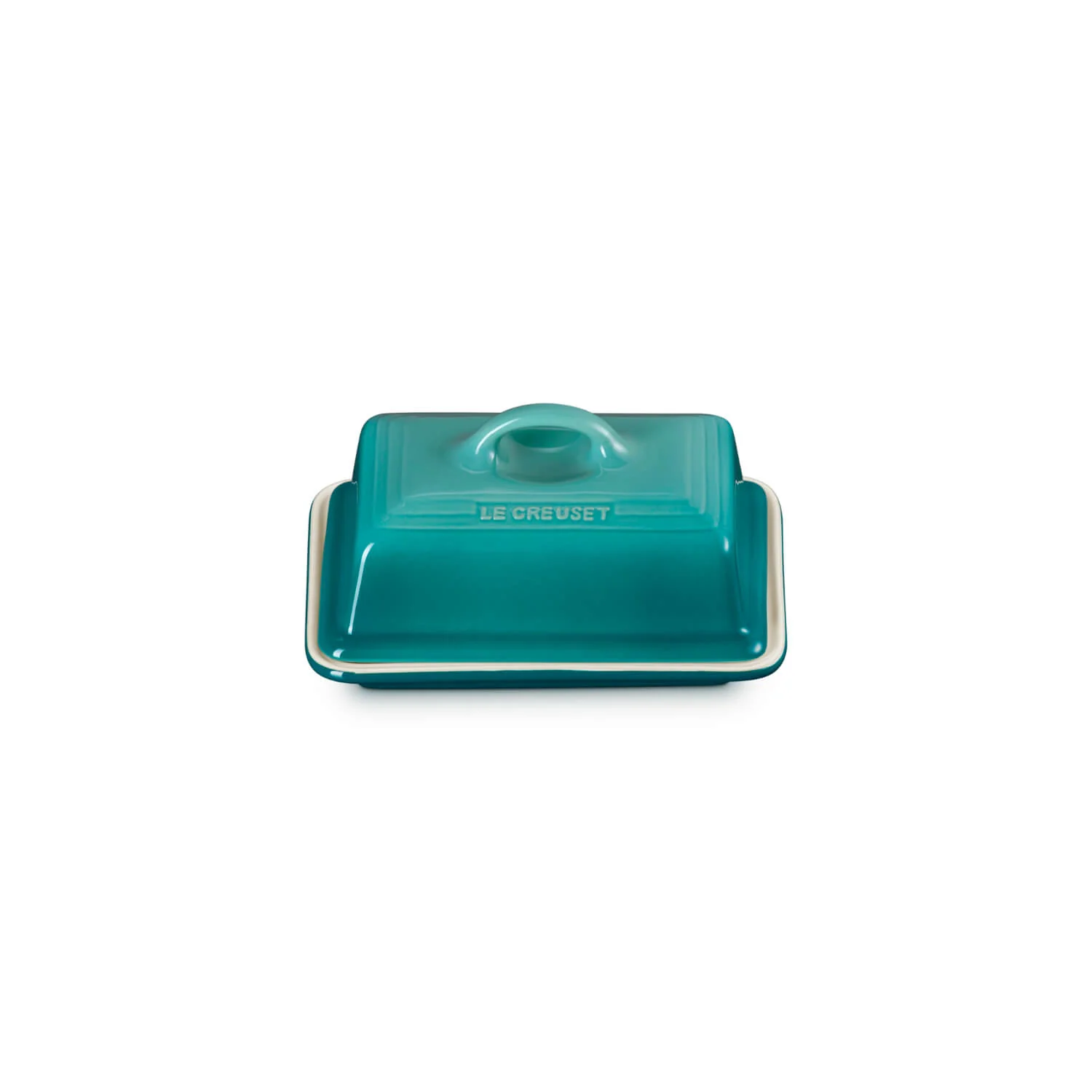 Le Creuset Stoneware Butter Dish - Bleu Riviera - Image 5