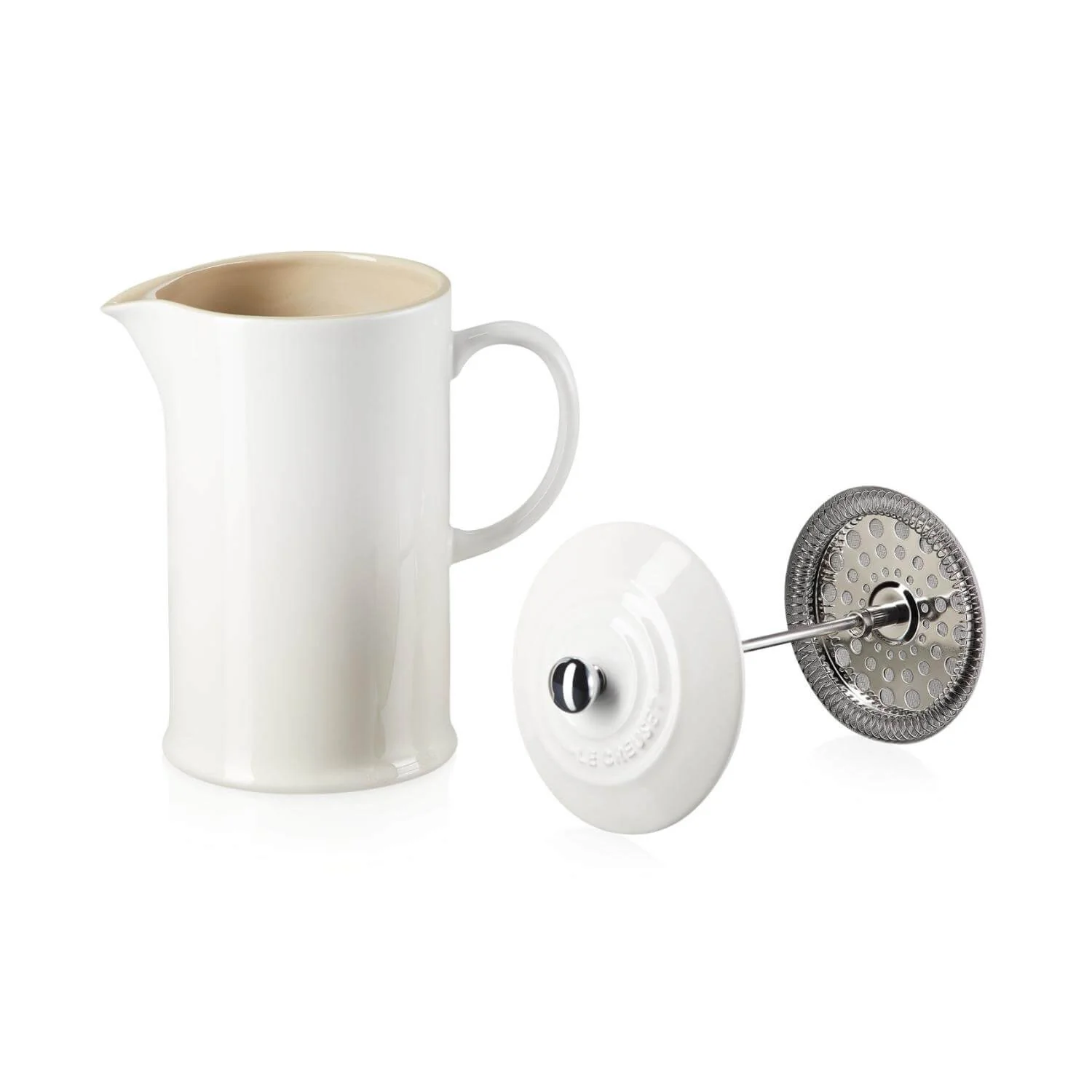 Le Creuset Stoneware Cafetiere - Meringue - Image 4