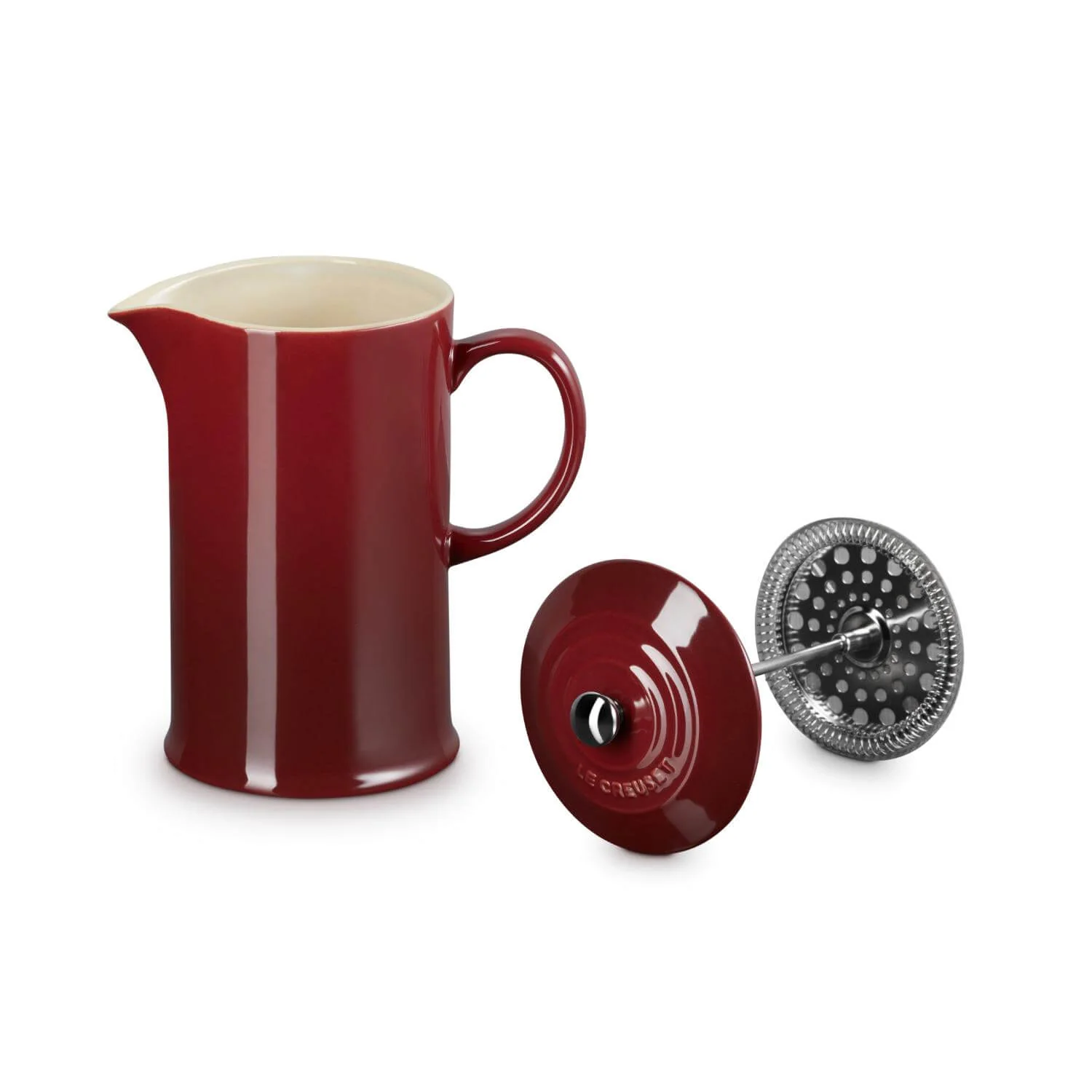 Le Creuset Stoneware Cafetiere - Garnet - Image 4