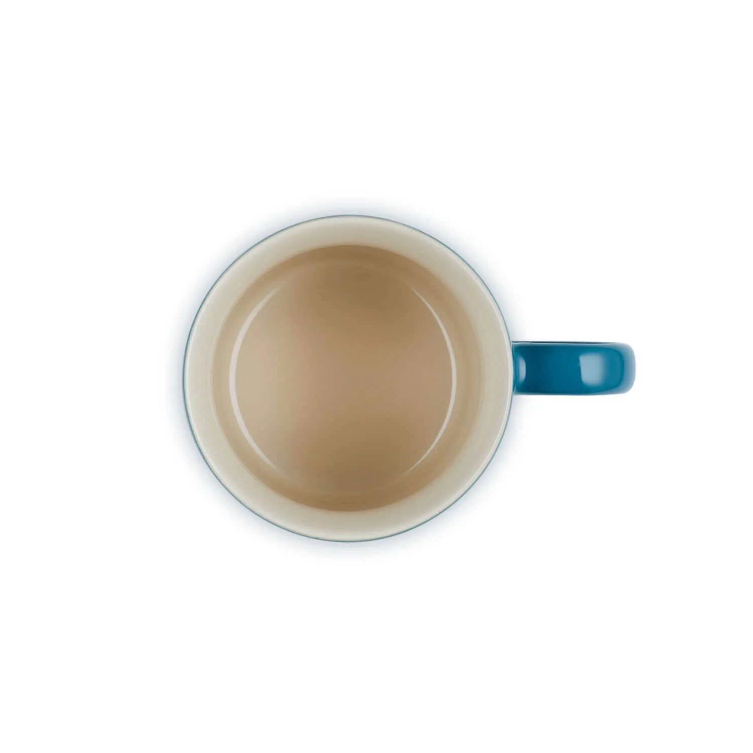 Le Creuset Stoneware Cappuccino Mug - Deep Teal - Image 3