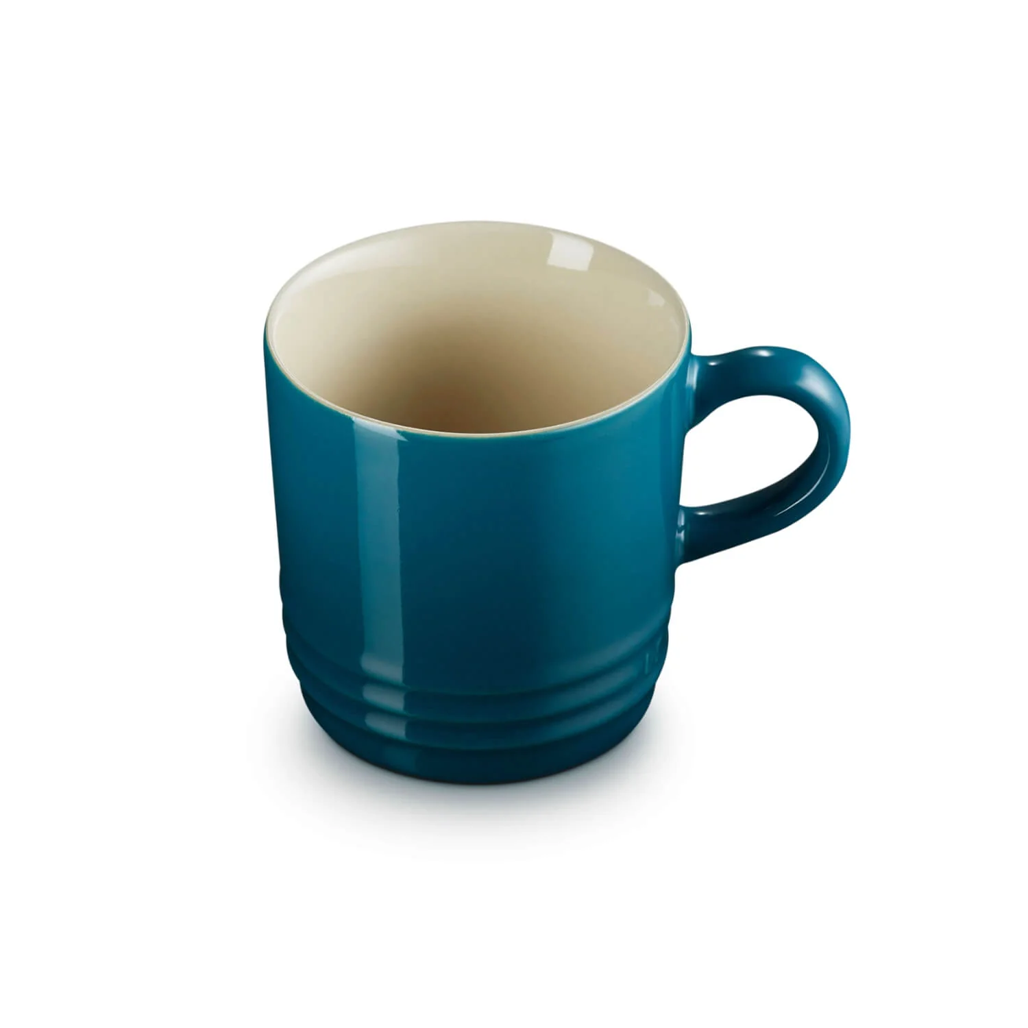 Le Creuset Stoneware Cappuccino Mug - Deep Teal - Image 4