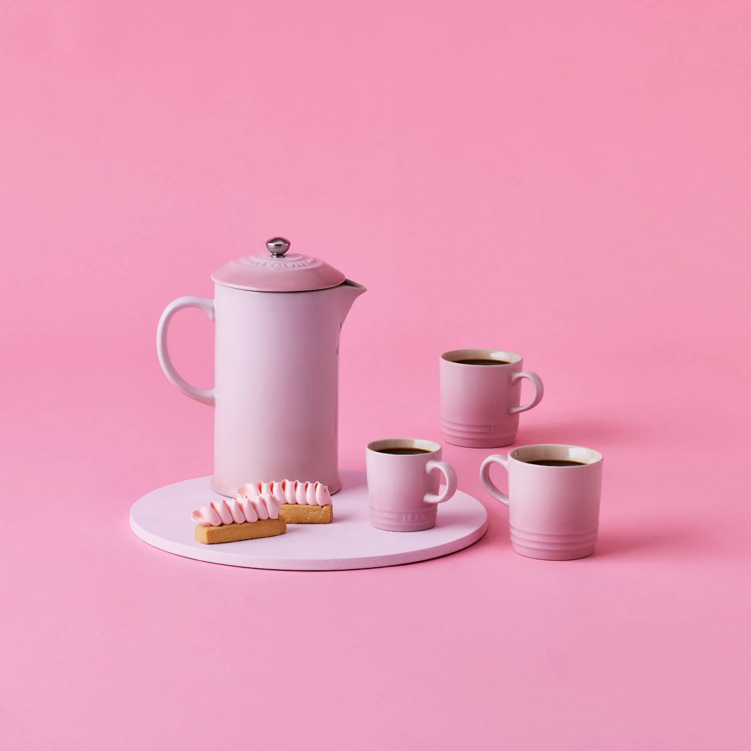 Le Creuset Stoneware Cappuccino Mug - Shell Pink - Image 5