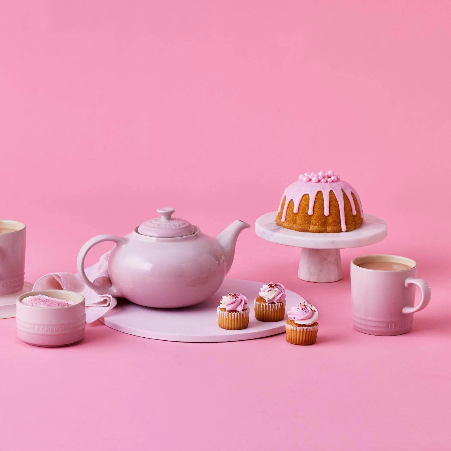 Le Creuset Stoneware Classic Teapot - Shell Pink - Image 5
