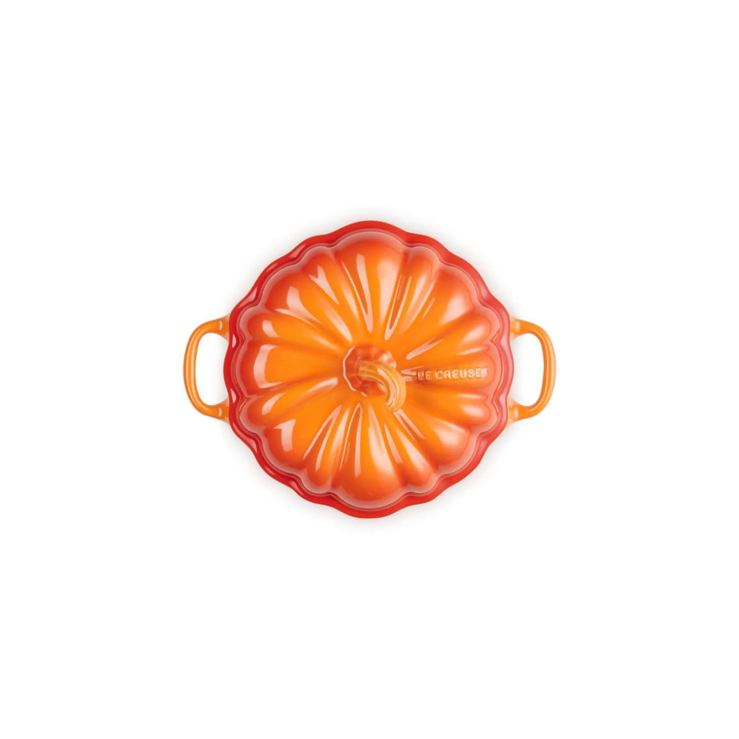 Le Creuset Halloween Stoneware Pumpkin Petite Round Casserole - Volcanic - Image 3