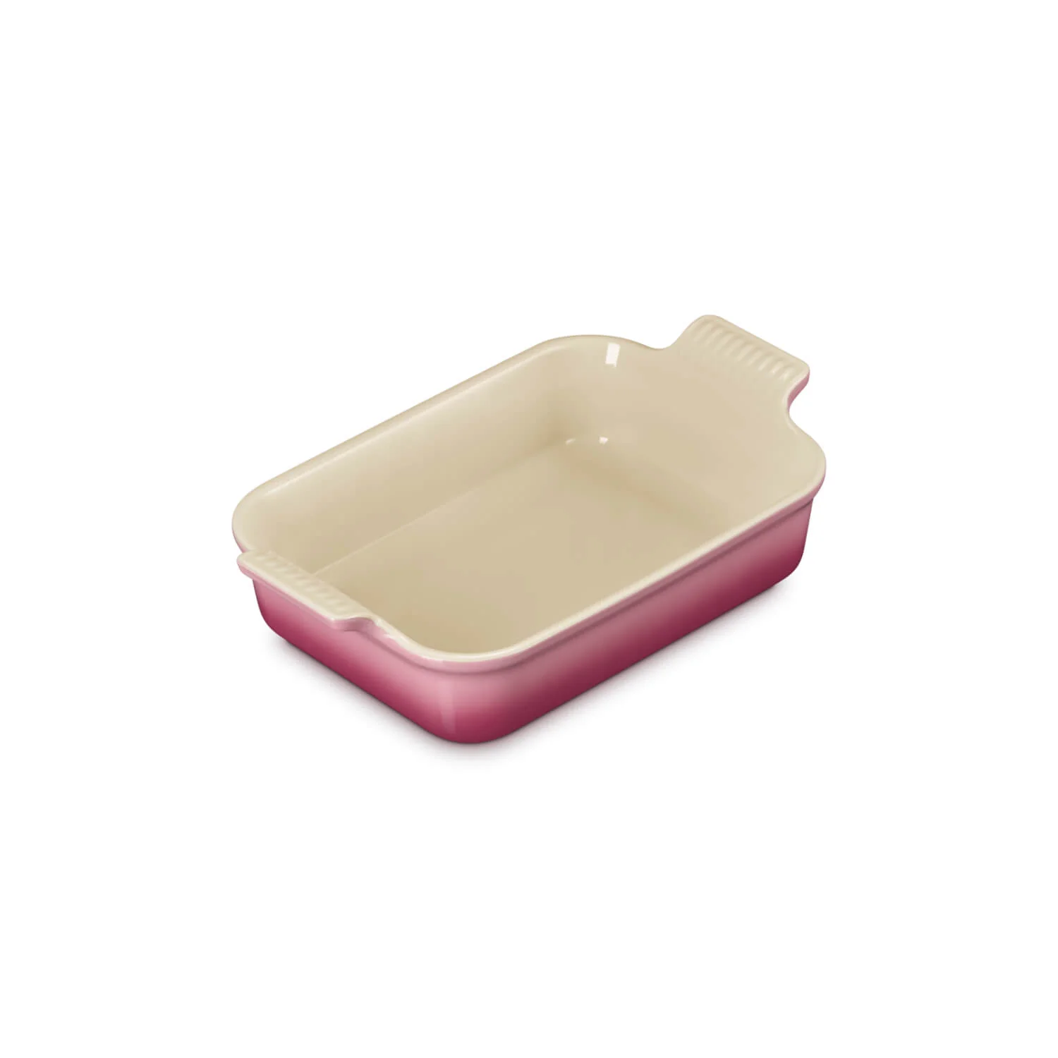 Le Creuset Stoneware Heritage 26cm Rectanuglar Dish - Rose Quartz - Image 6