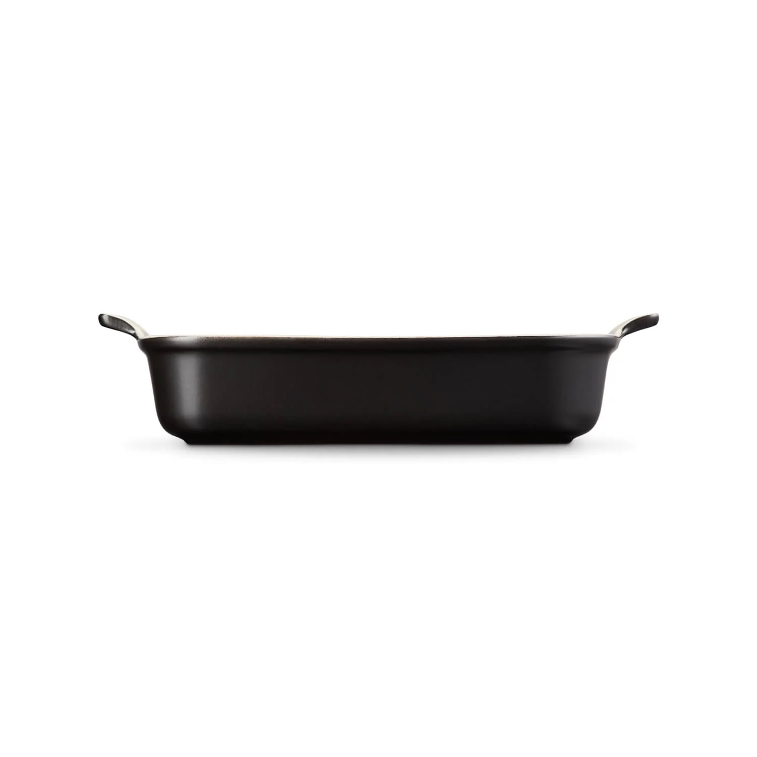 Le Creuset Stoneware Heritage 32cm Rectangular Dish - Matte Black - Image 2