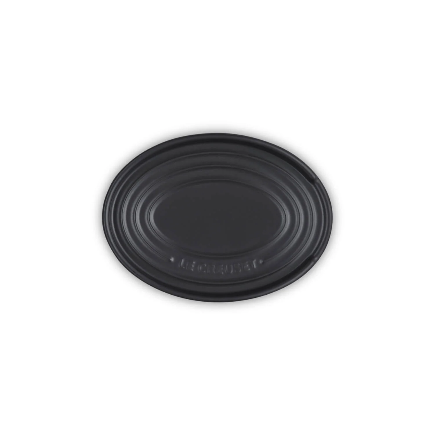 Le Creuset Stoneware Oval Spoon Rest - Satin Black - Image 2