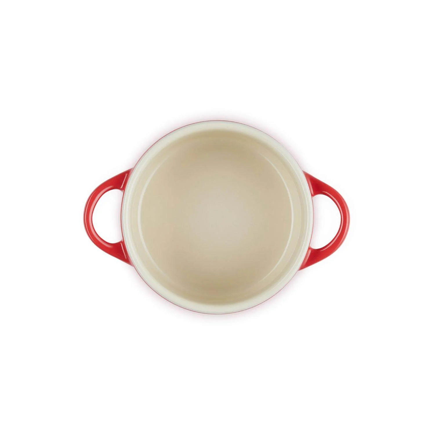 Le Creuset Stoneware Petite Round Casserole with Gold Heart Knob - Cerise - Image 4
