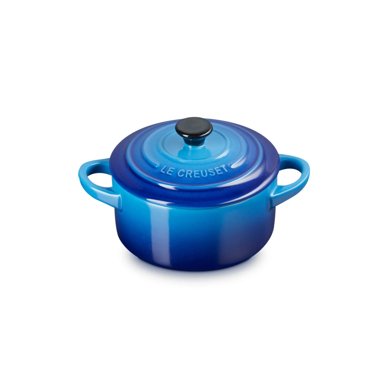 Le Creuset Stoneware Petite Round Casserole - Azure - Image 3