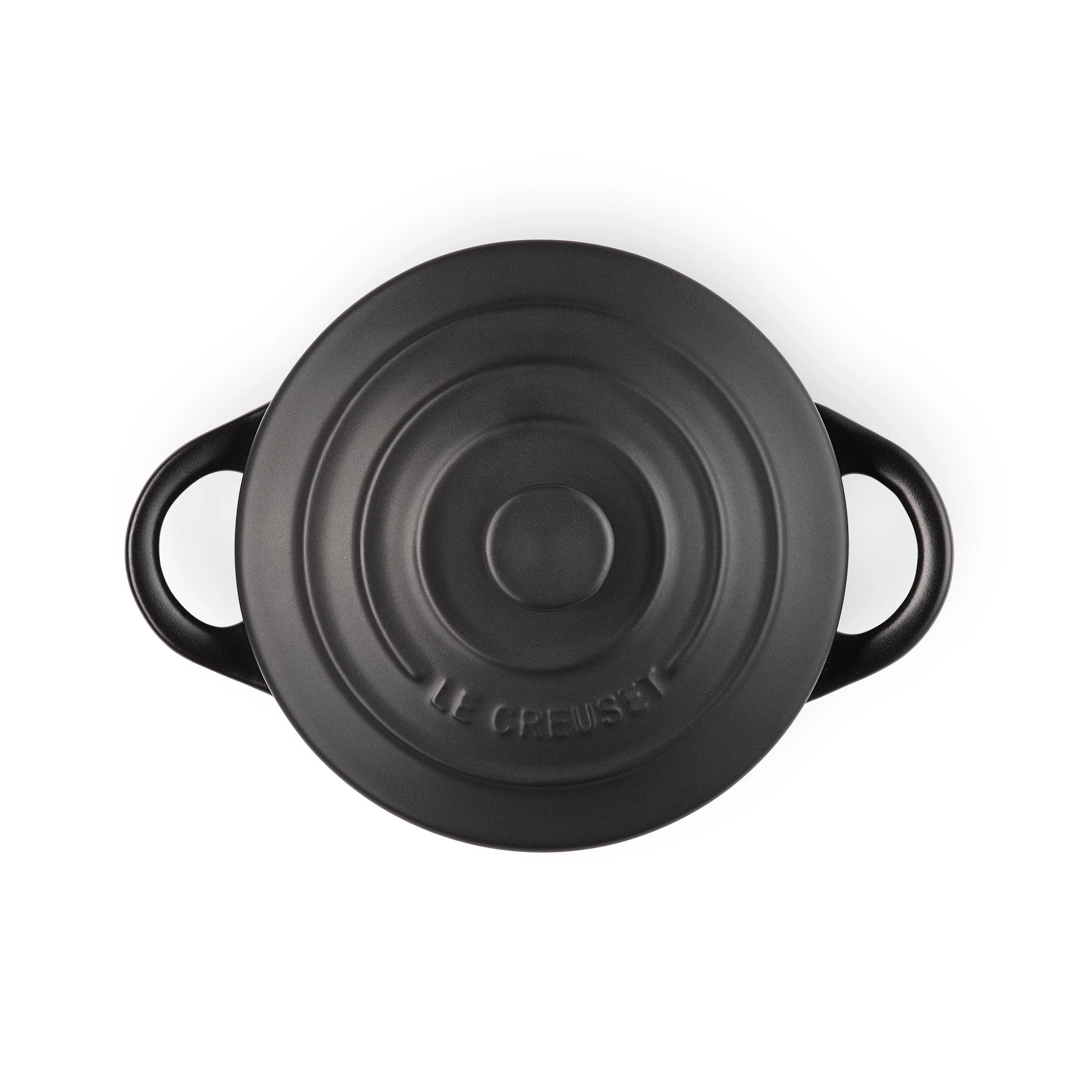 Le Creuset Stoneware Petite Round Casserole - Satin Black - Image 4