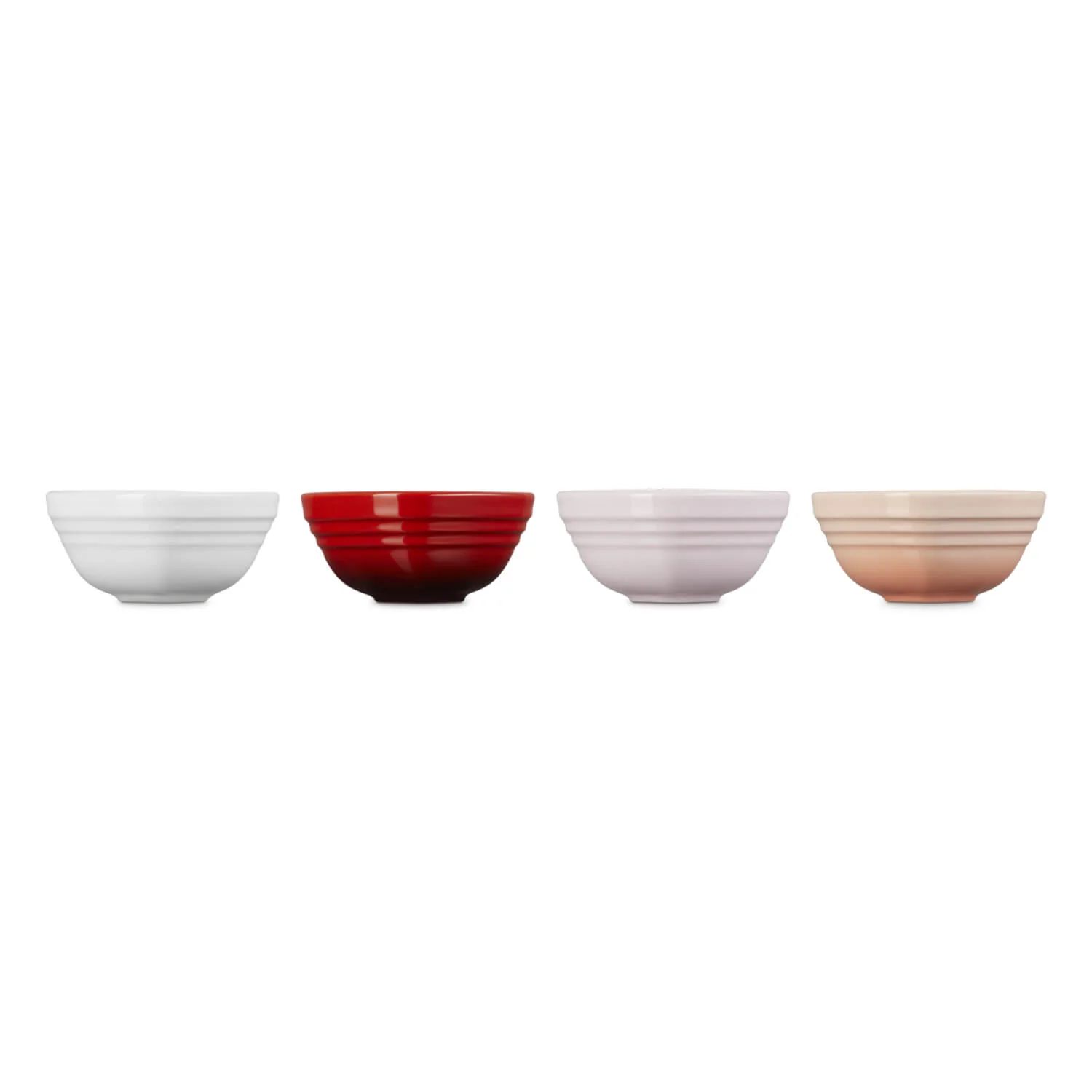 Le Creuset Stoneware Set of 4 Mini Heart Bowls - Image 3