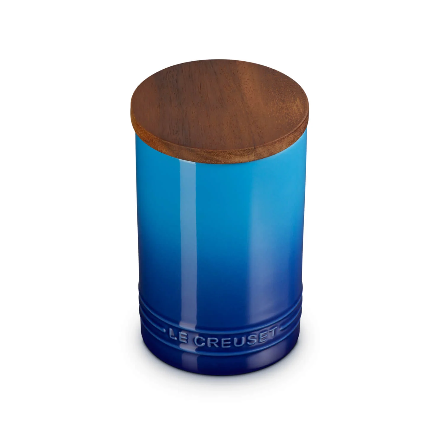 Le Creuset Stoneware Signature 770ml Storage Jar with Wooden Lid - Azure - Image 5