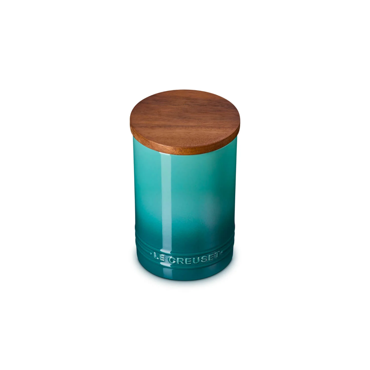 Le Creuset Stoneware Signature 770ml Storage Jar with Wooden Lid - Bleu Riviera - Image 5