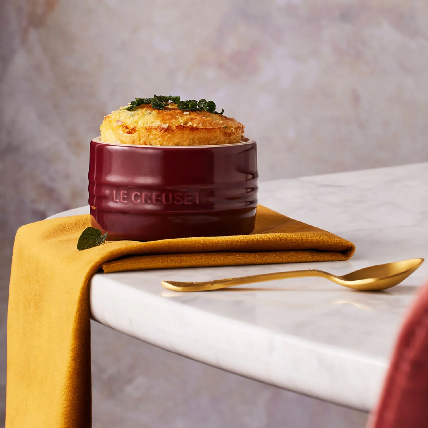 Le Creuset Stoneware Stackable Ramekin - Garnet - Image 5