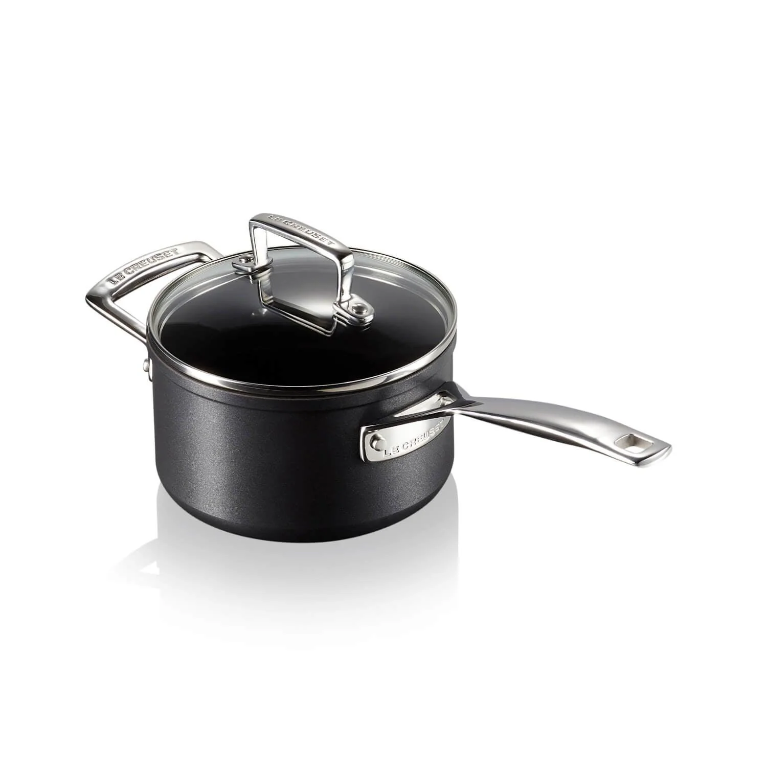 Le Creuset Toughened Non-Stick Saucepan With Glass Lid - 16cm