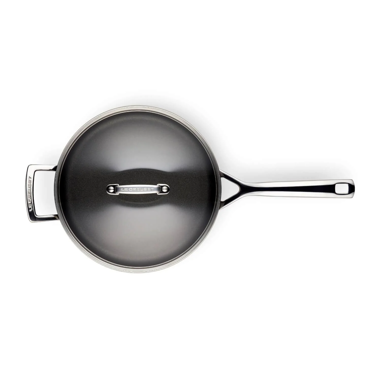 Le Creuset Toughened Non-Stick Saute Pan With Glass Lid - 26cm - Image 3