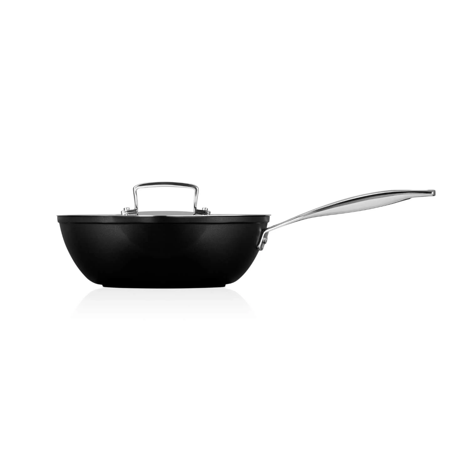 Le Creuset Toughened Non-Stick Chefs Pan with Pouring Spouts - 24cm - Image 2