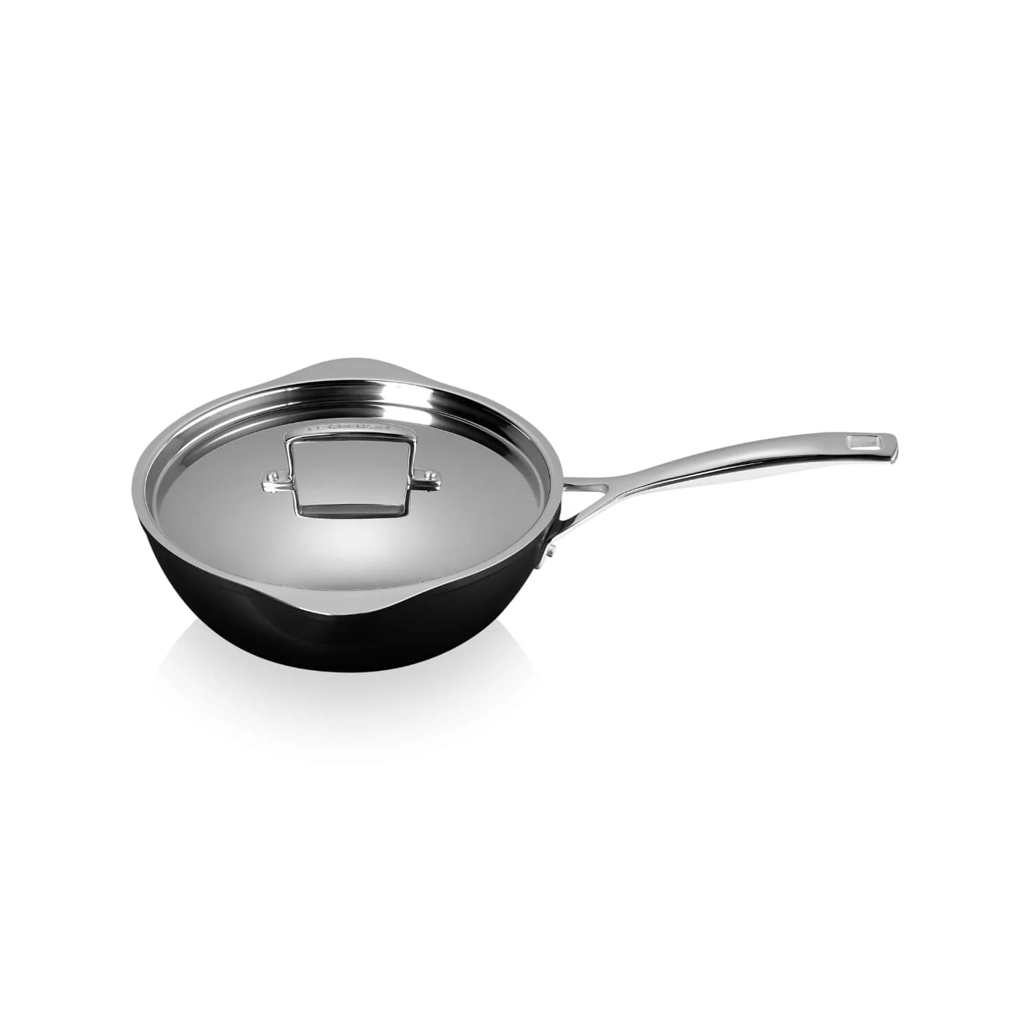 Le Creuset Toughened Non-Stick Chefs Pan with Pouring Spouts - 24cm - Image 3