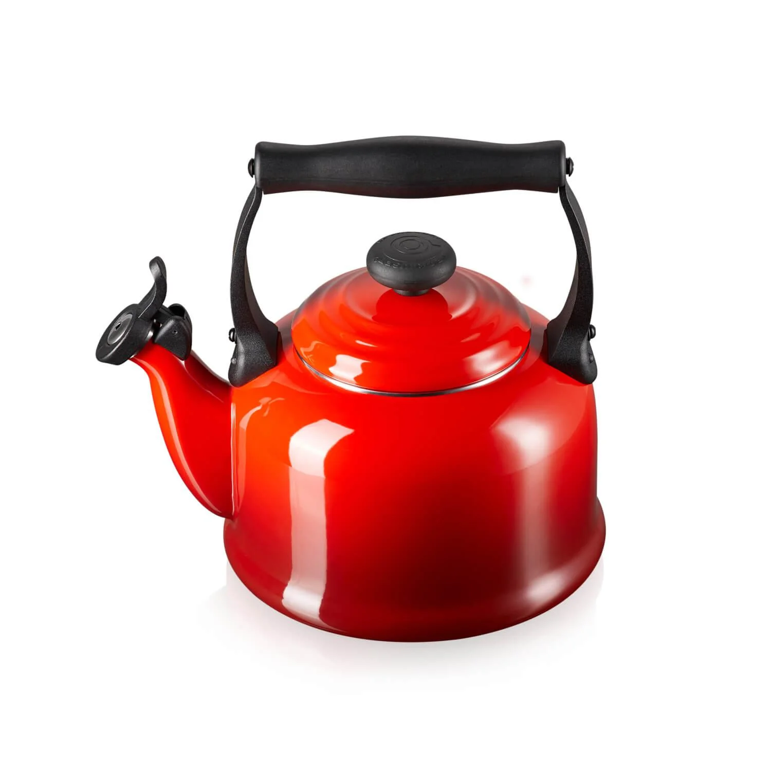 Le Creuset Traditional Stove Top Kettle - Cerise - Image 3