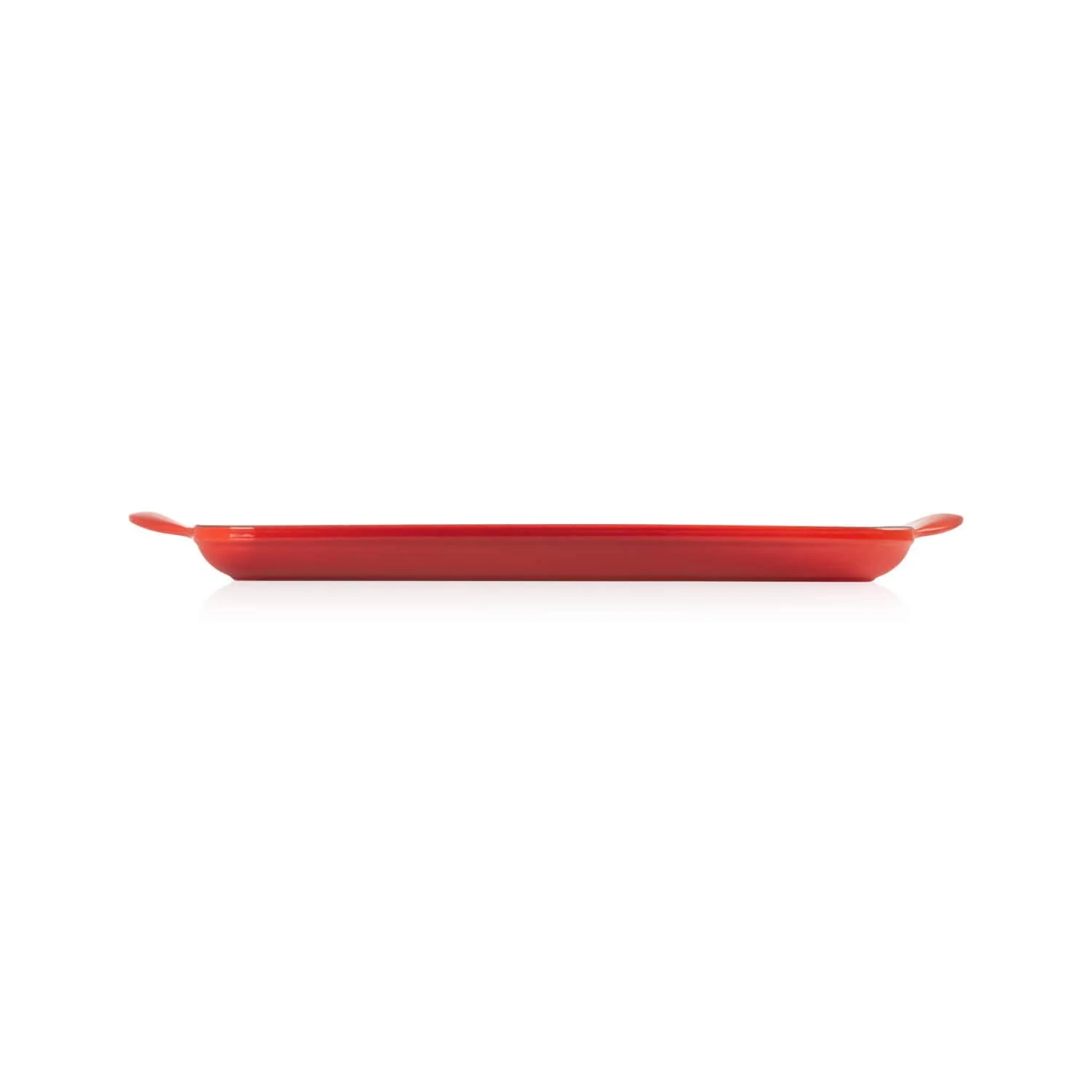Le Creuset Traditional Cast Iron 32cm Rectangular Grill - Cerise - Image 3