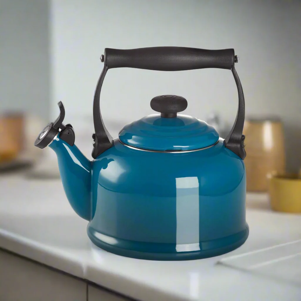 Le Creuset Traditional Stove Top Kettle - Deep Teal - Image 6