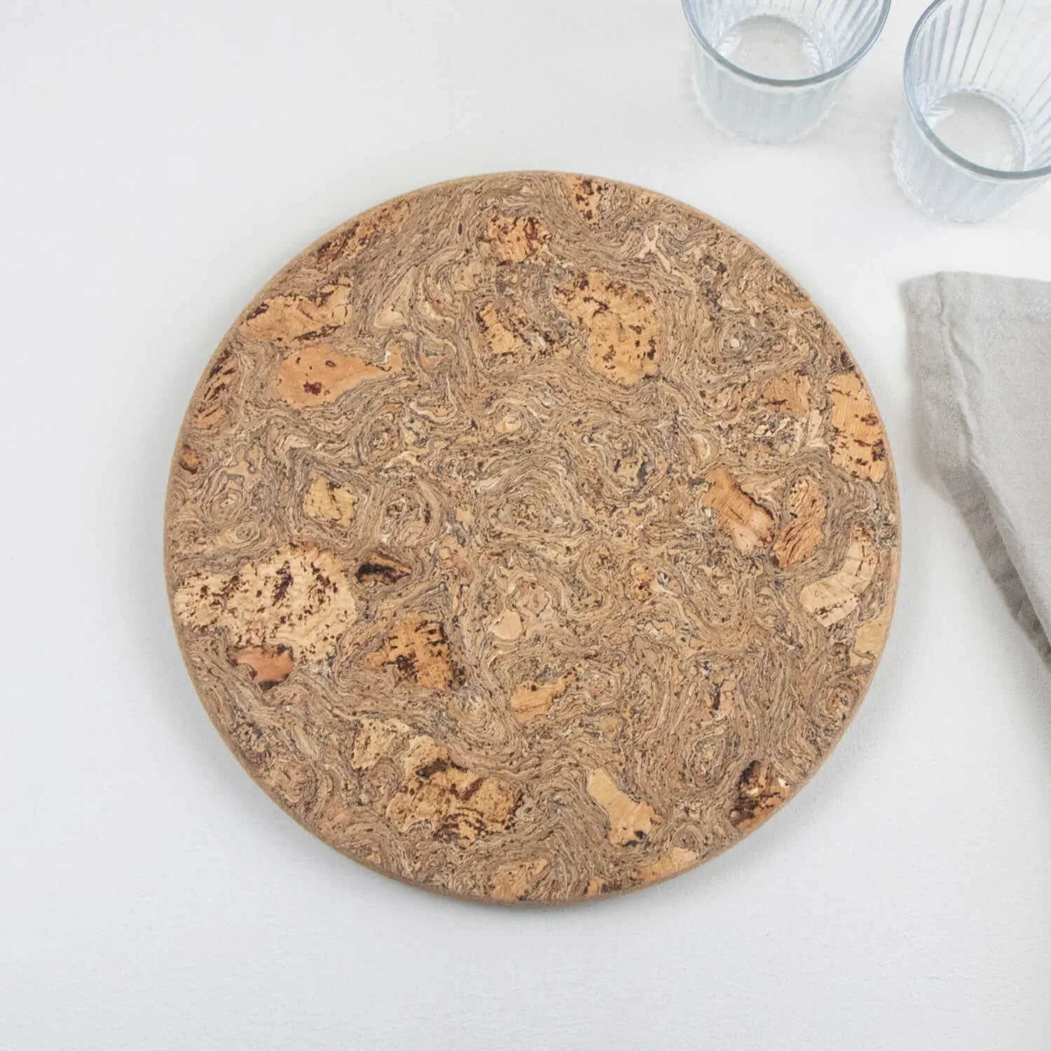 Liga Natural Round Cork Trivet - Large - Image 5