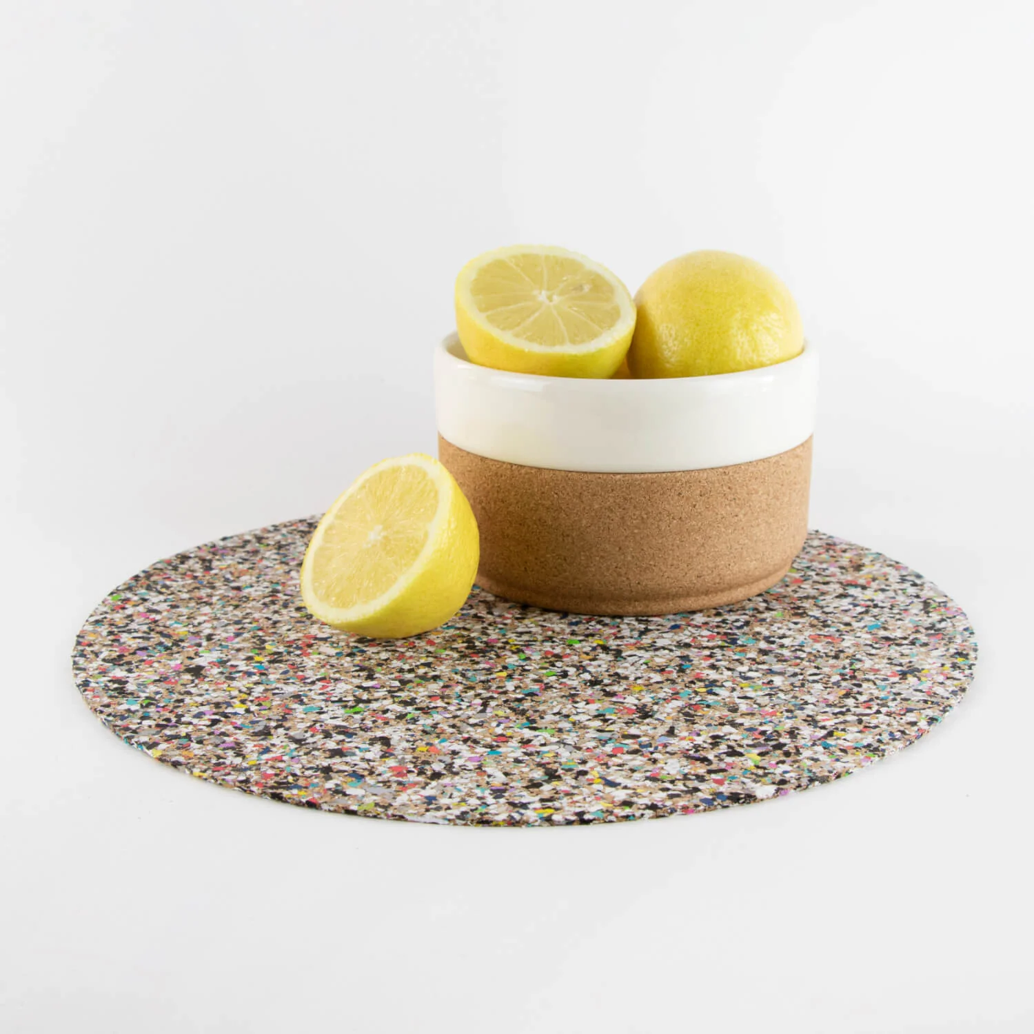 Liga Set of 4 Round Cork Placemats - Beach Clean - Image 9