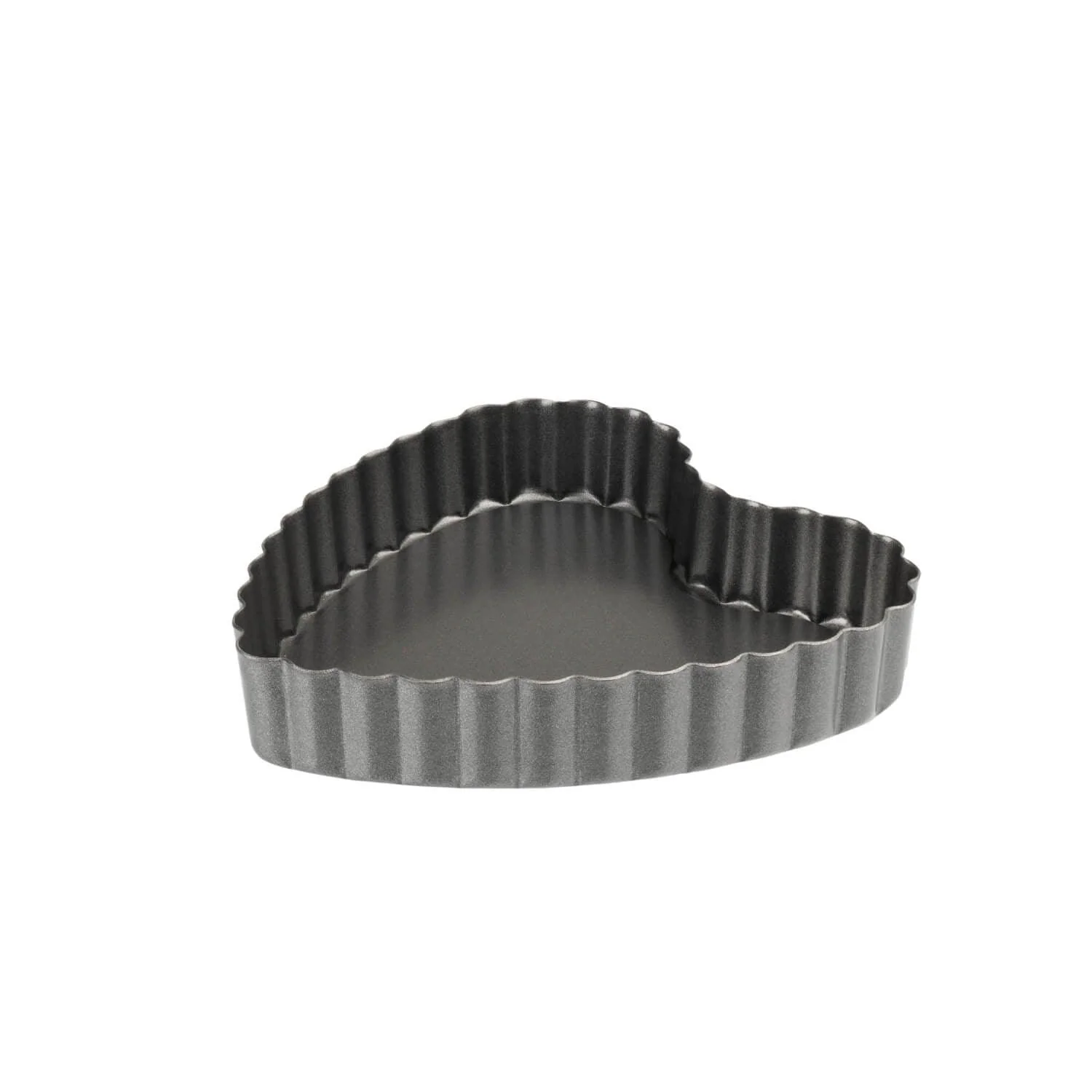Luxe Bakeware Non-Stick Mini Loose Base Tart Pan - Heart