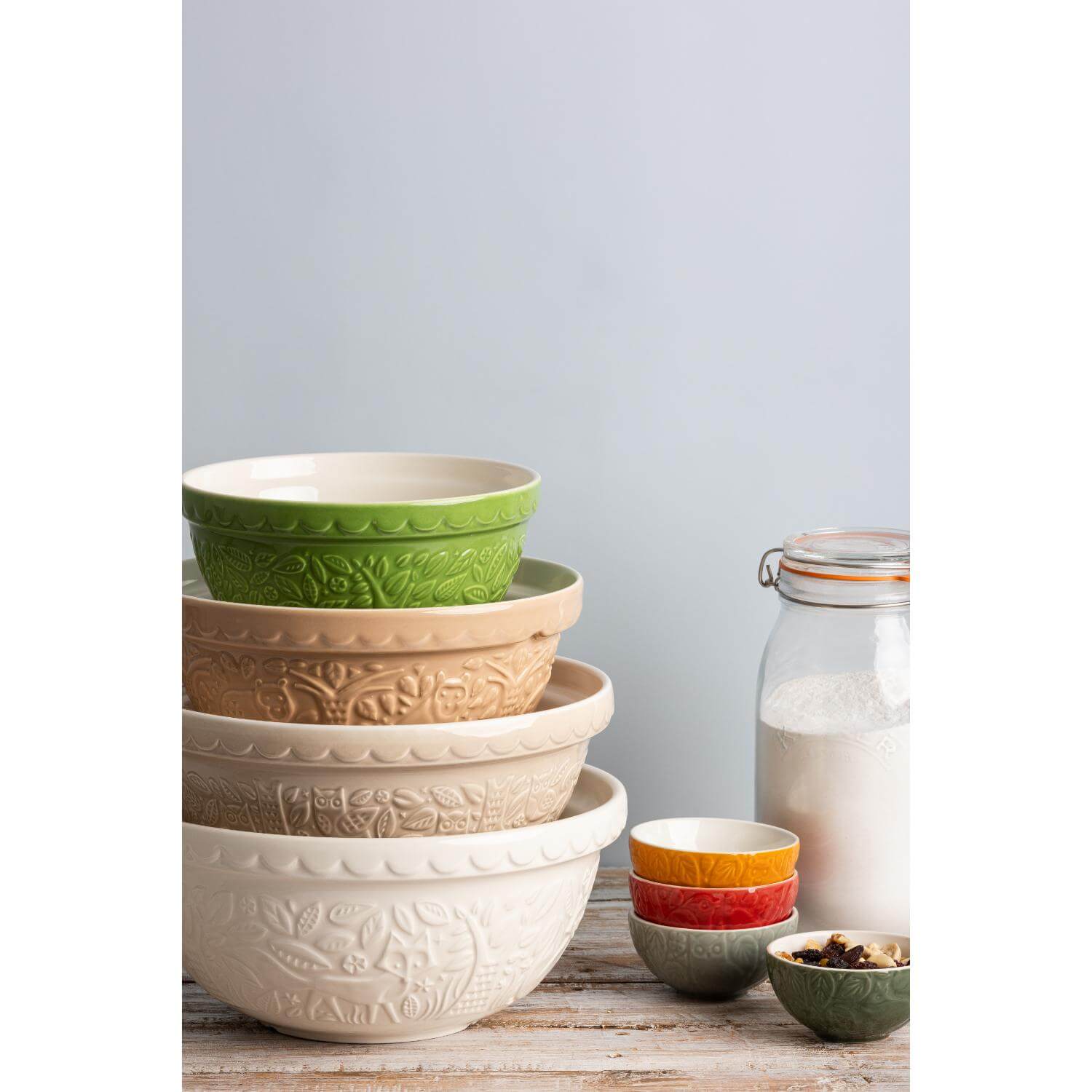 Mason Cash Colour Mix 26cm Stoneware Mixing Bowl - Cream - Image 5