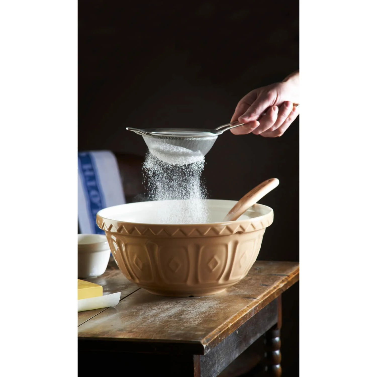 Mason Cash Cane S18 26cm Stoneware Mixing Bowl - Cane - Image 5