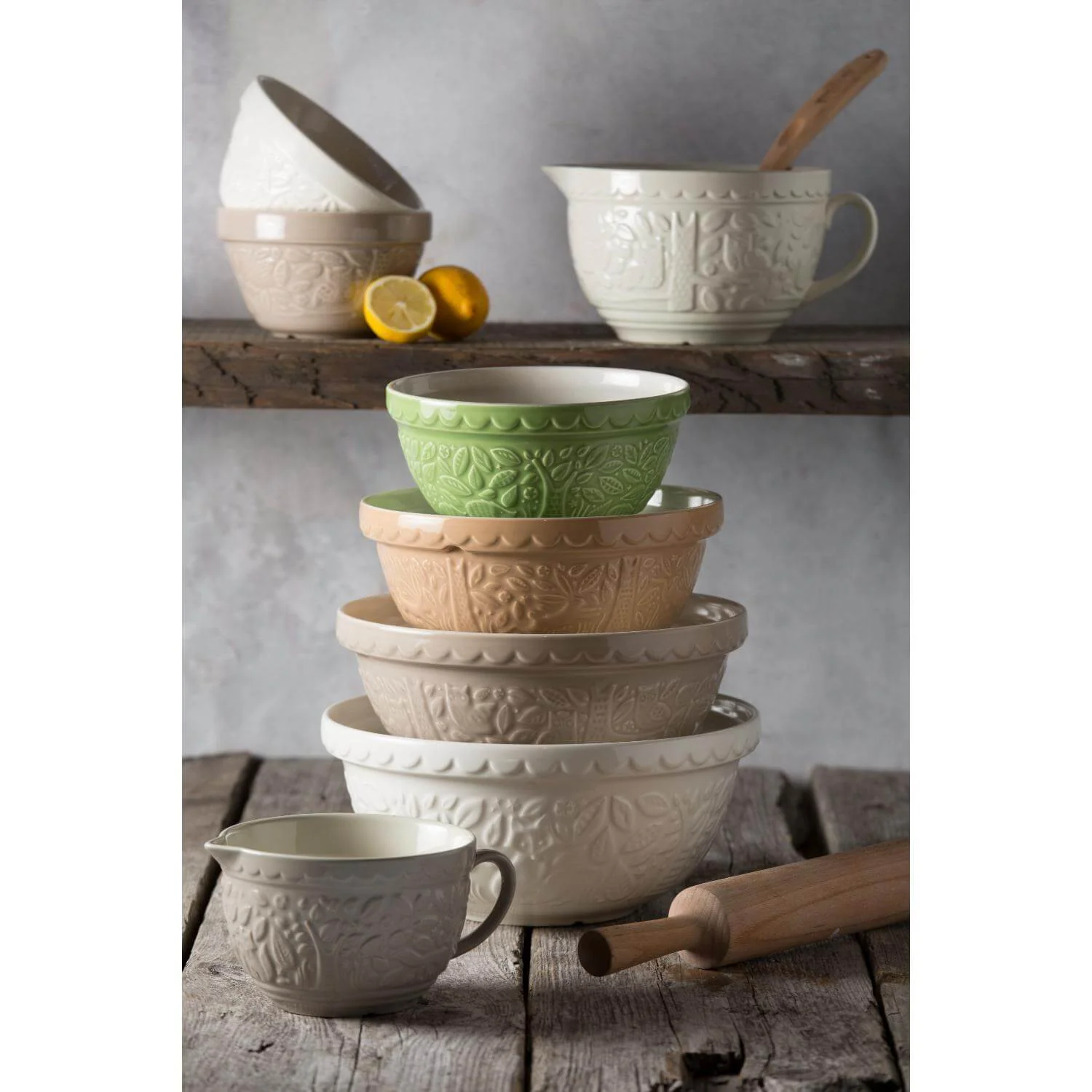 Mason Cash Colour Mix 24cm Stoneware Mixing Bowl - Powder Blue - Image 3