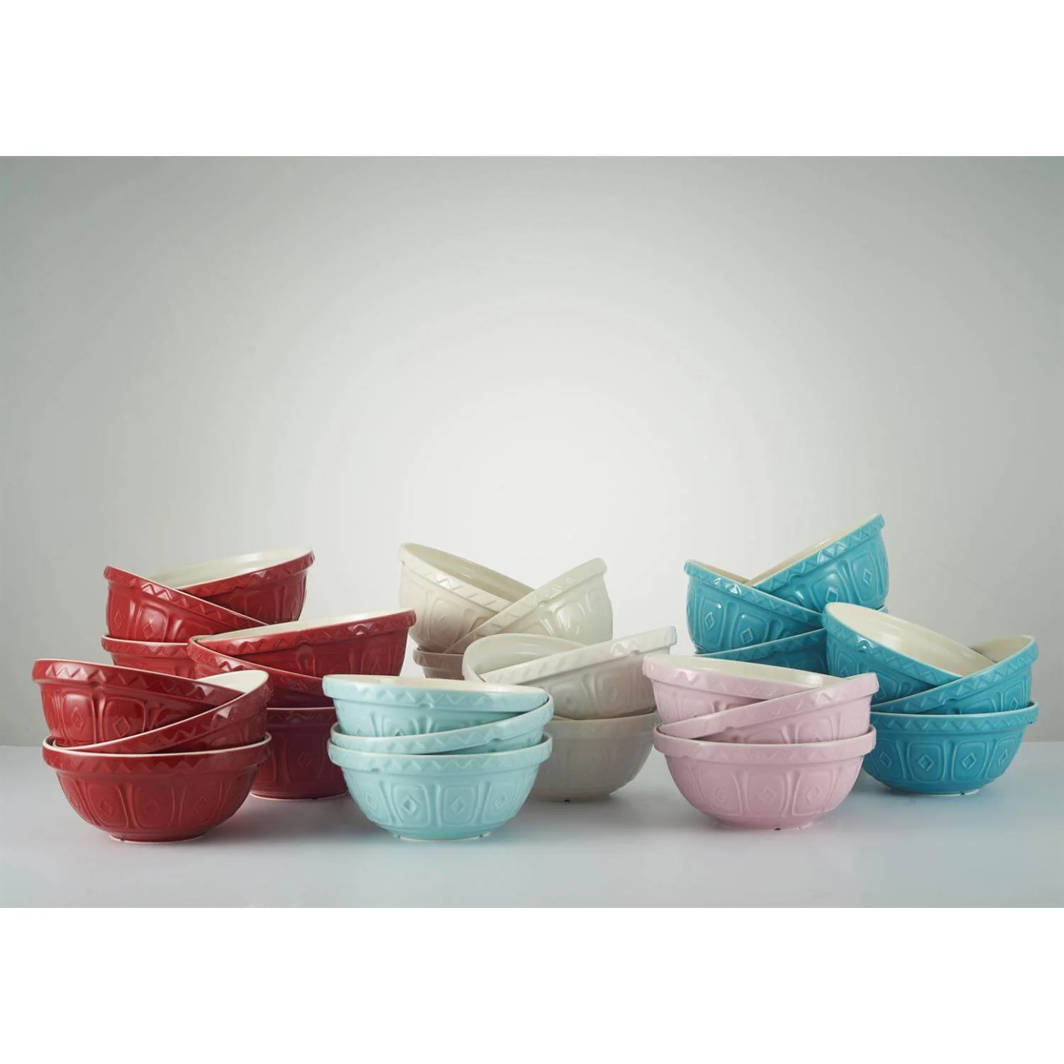 Mason Cash Colour Mix 24cm Stoneware Mixing Bowl - Powder Blue - Image 4