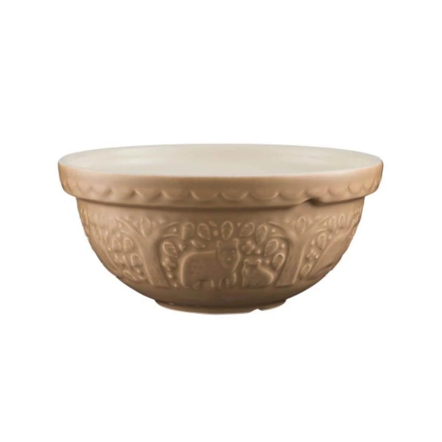 Mason Cash S24 24cm In The Forest Stoneware Mixing Bowl - Cane - Bear
