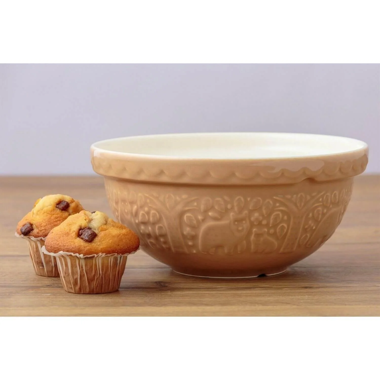 Mason Cash S24 24cm In The Forest Stoneware Mixing Bowl - Cane - Bear - Image 2