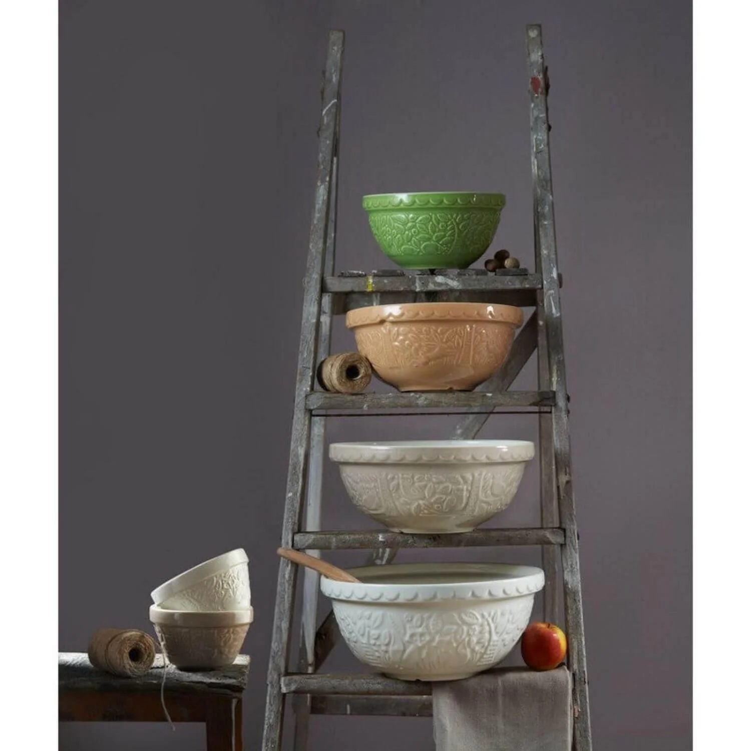 Mason Cash S24 24cm In The Forest Stoneware Mixing Bowl - Cane - Bear - Image 4