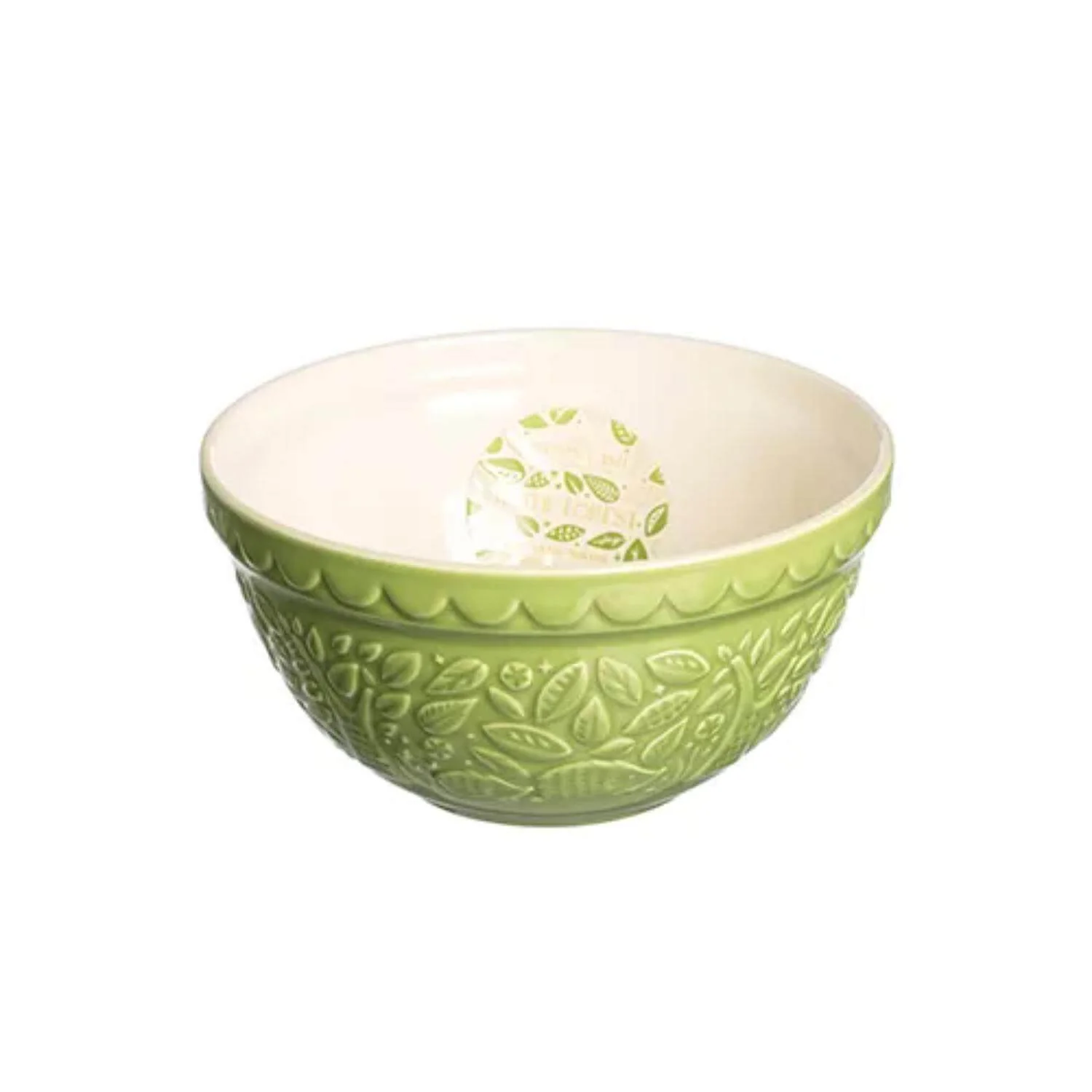 Mason Cash S30 21cm In The Forest Stoneware Mixing Bowl - Green - Hedgehog - Image 2