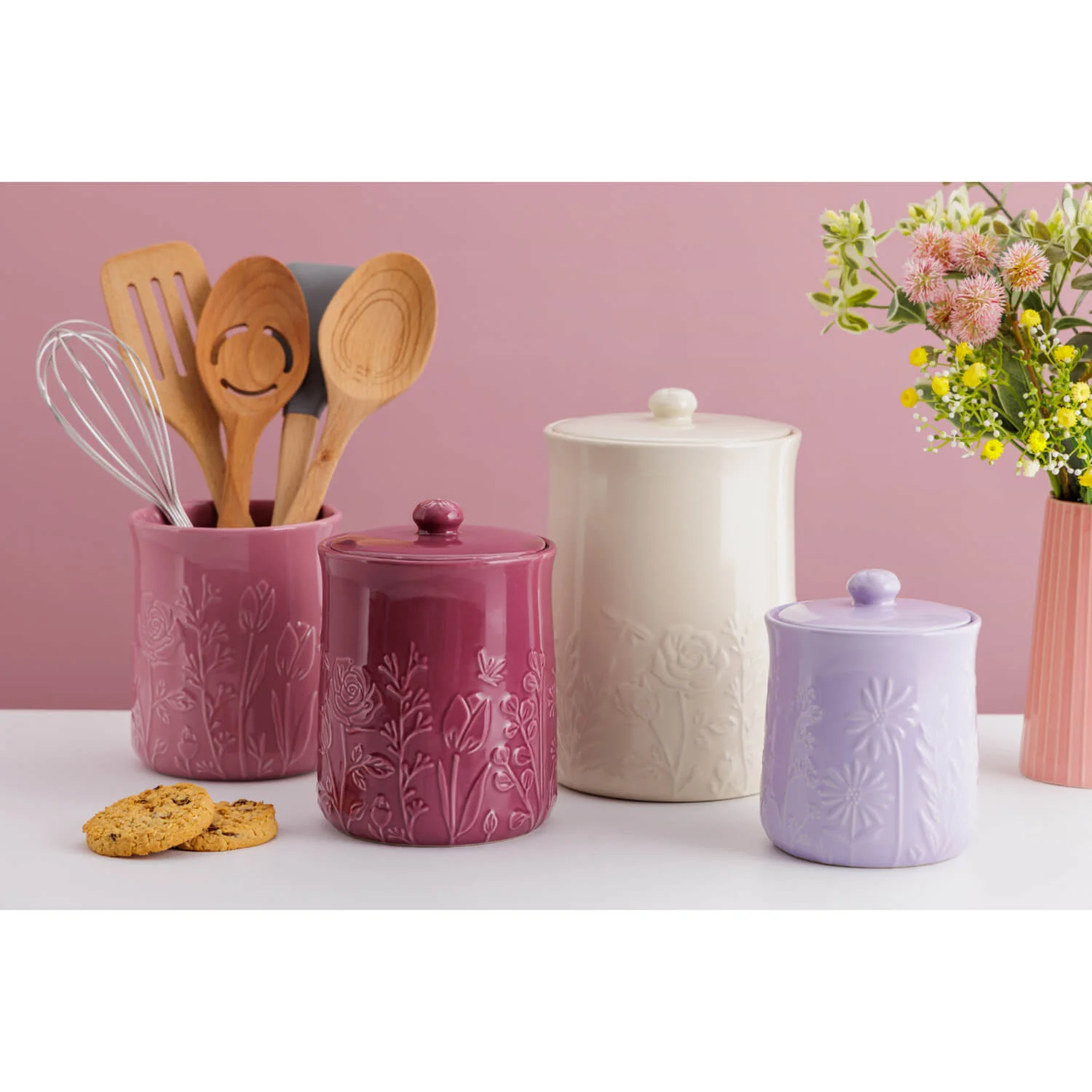 Mason Cash In The Meadow Stoneware Storage Jar - 11.5cm x 15cm - Image 2
