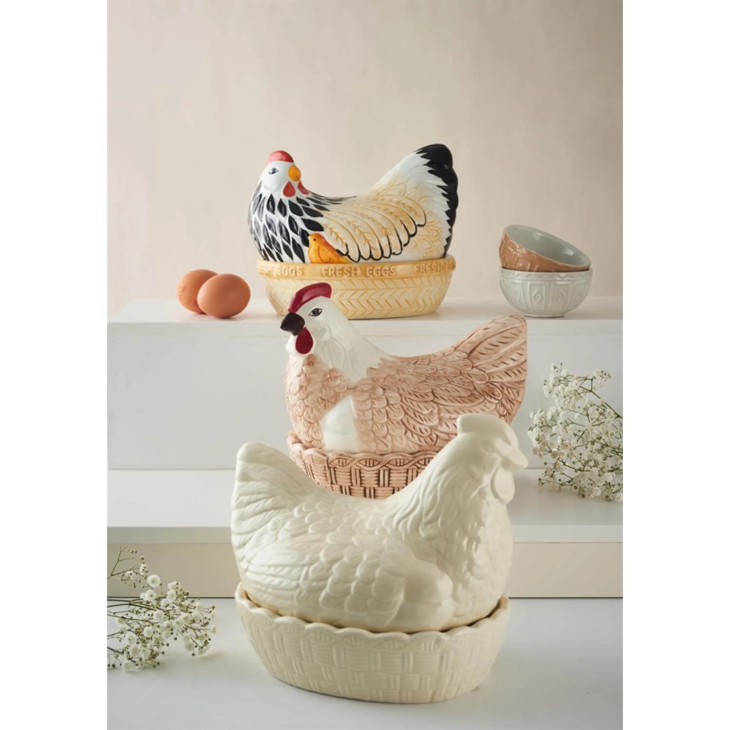 Mason Cash Original Classic Hen Nest - Cream - Image 3