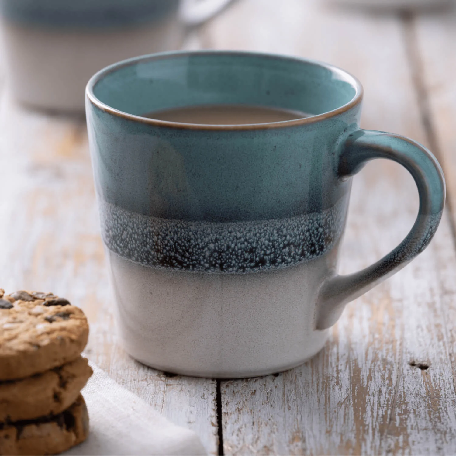 Mason Cash Reactive Fade 400ml Stoneware Mug - Blue - Image 2