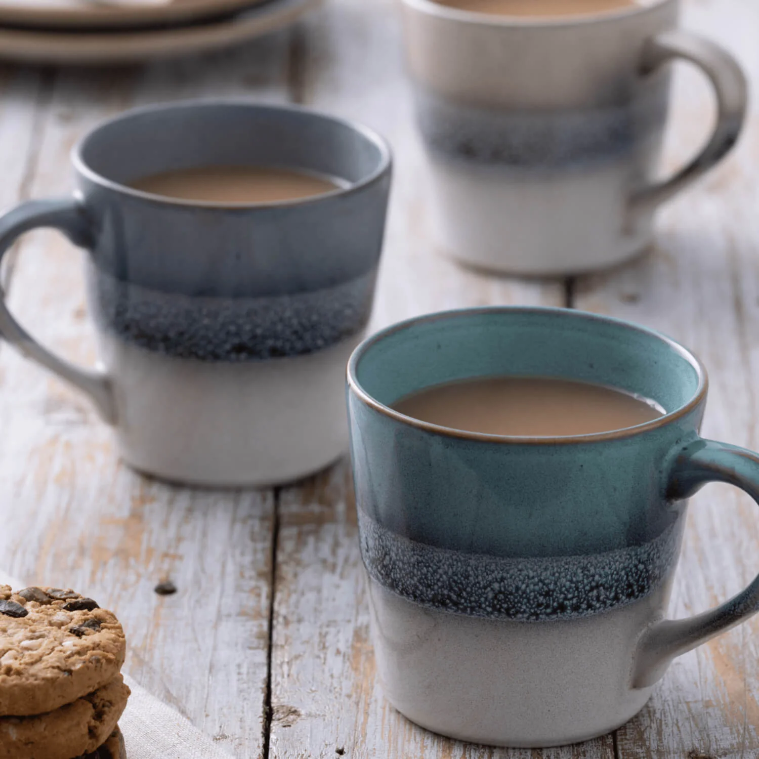 Mason Cash Reactive Fade 400ml Stoneware Mug - Cream - Image 2