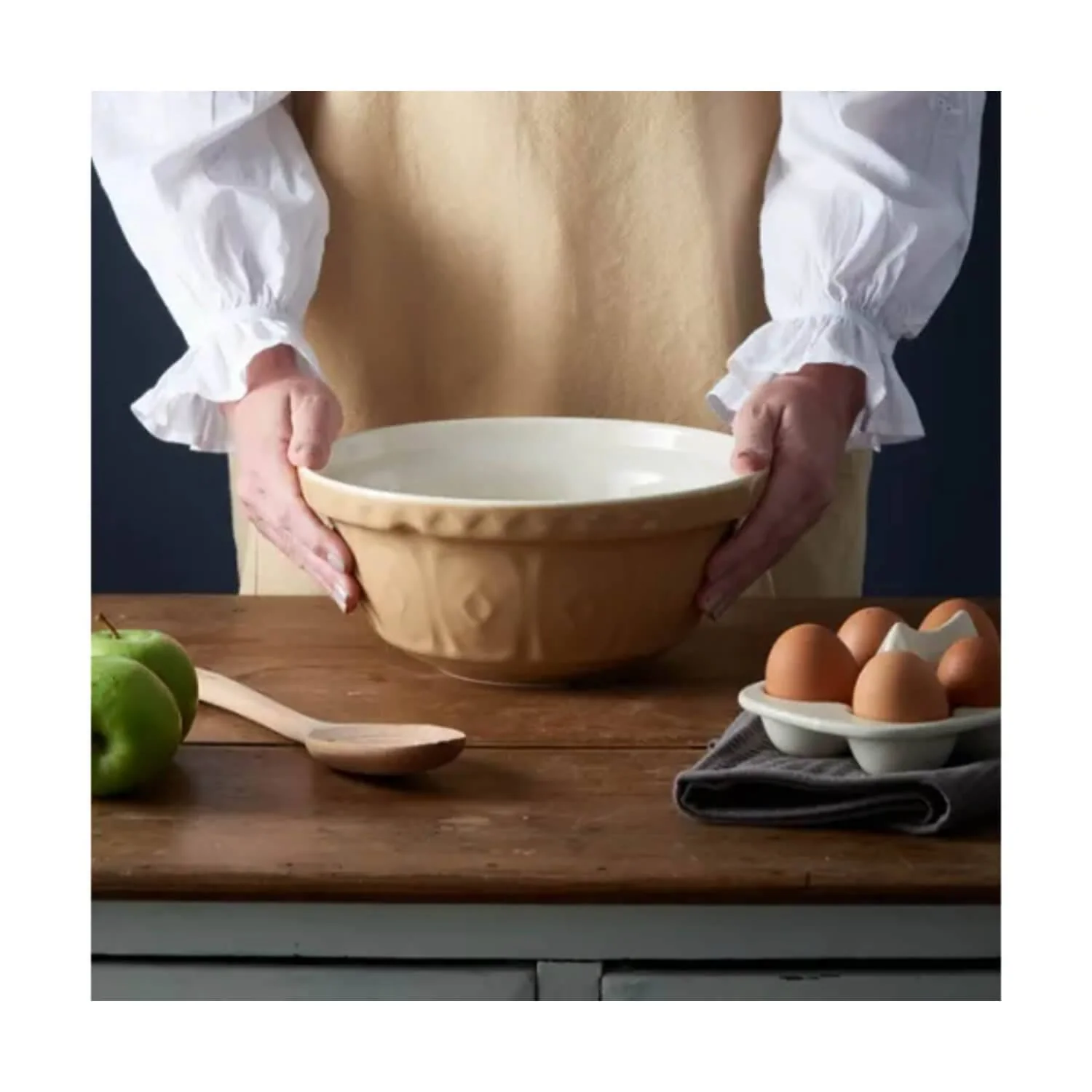 Mason Cash Cane S24 Stoneware 24cm Mixing Bowl - Cane - Image 3