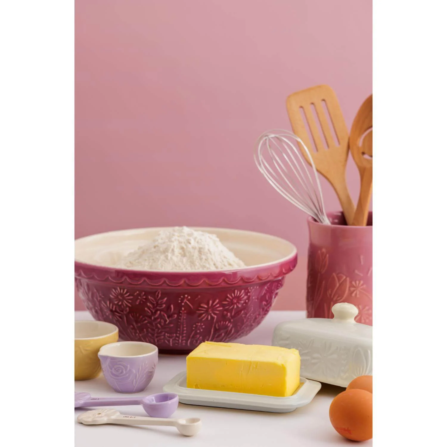 Mason Cash S36 16cm In The Meadow Pudding Bason - Deep Red - Image 6