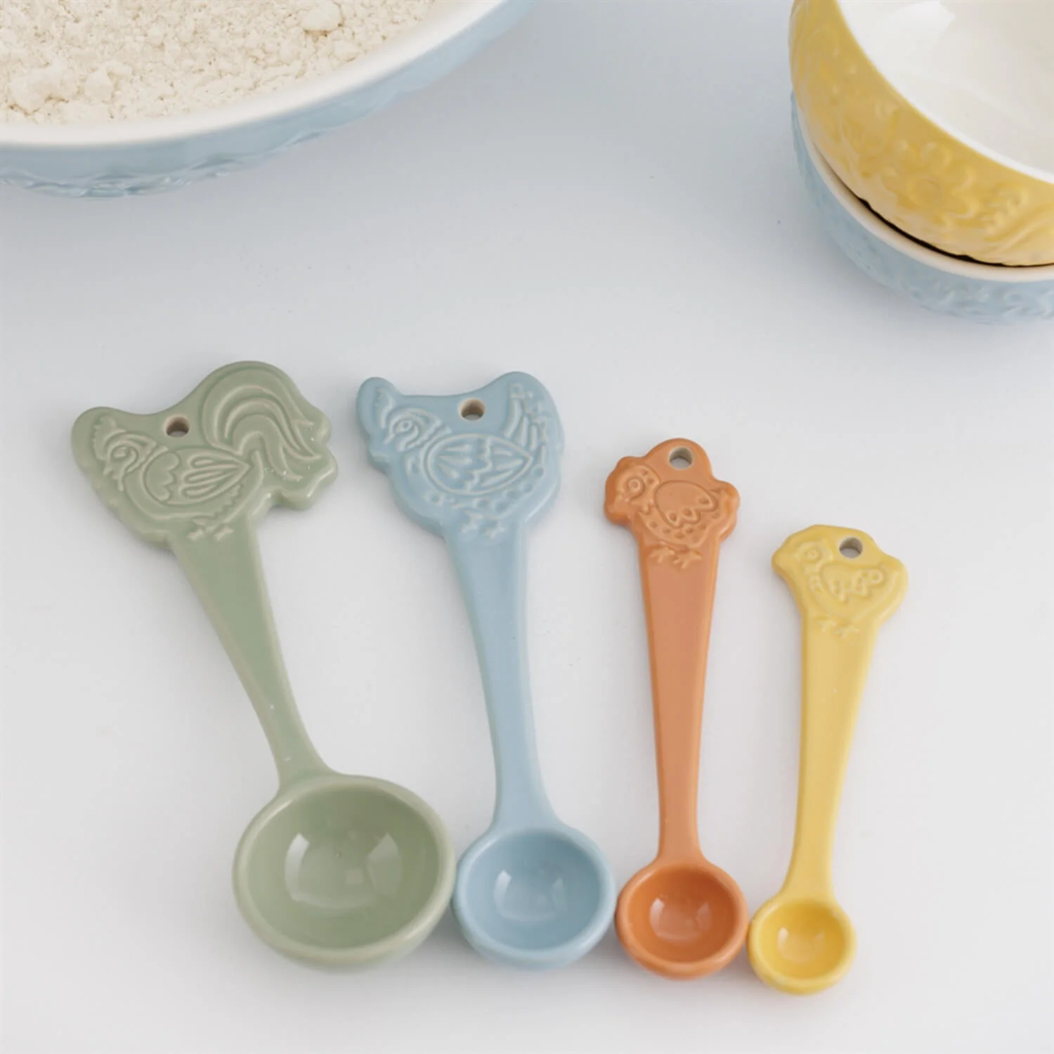 Mason Cash Stoneware Home To Roost Measuring Spoons - Set Of 4 - Image 5
