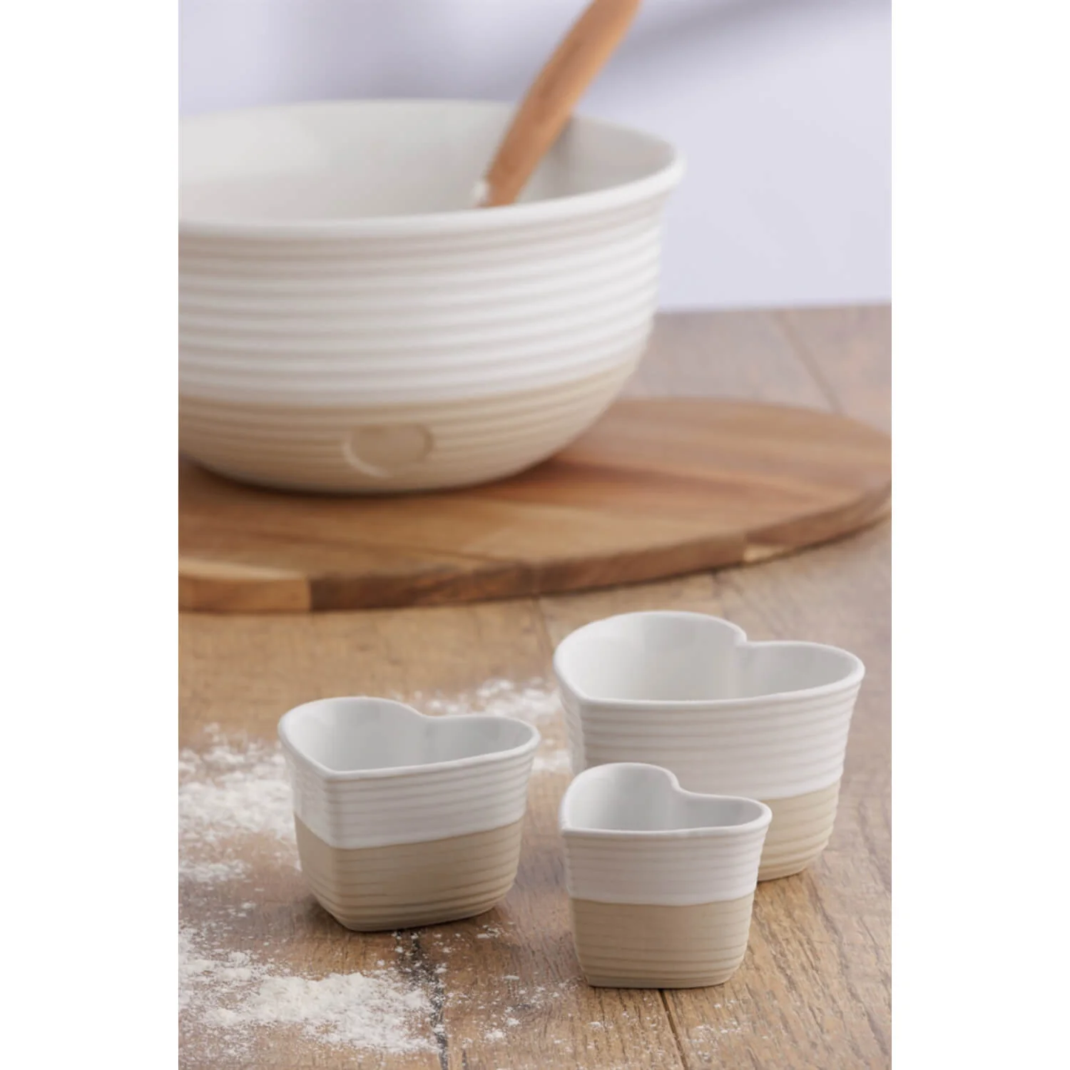 Mason Cash Stoneware Rusic Charm Measuring Cups - Set Of 3 - Image 2