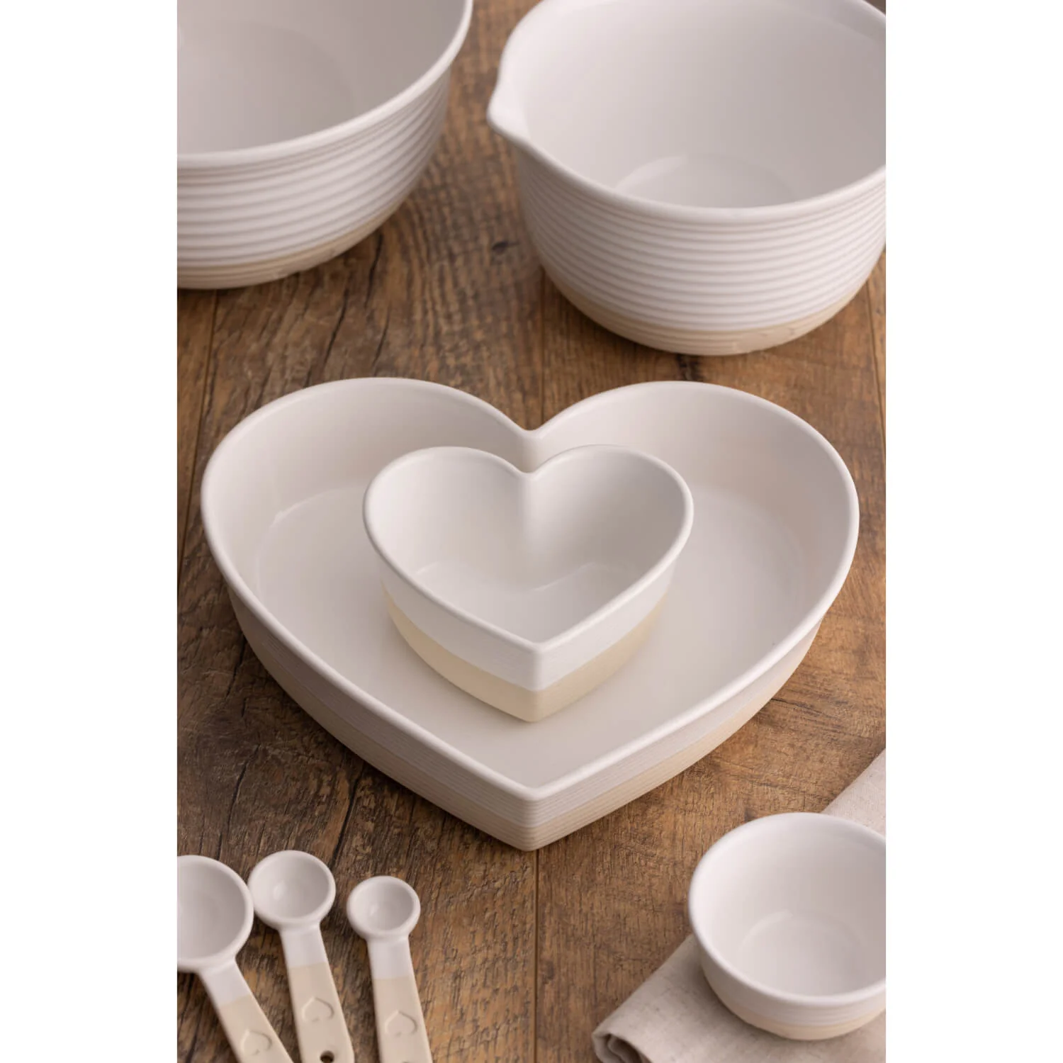Mason Cash Stoneware Rustic Charm 14cm Heart Baker - Image 6