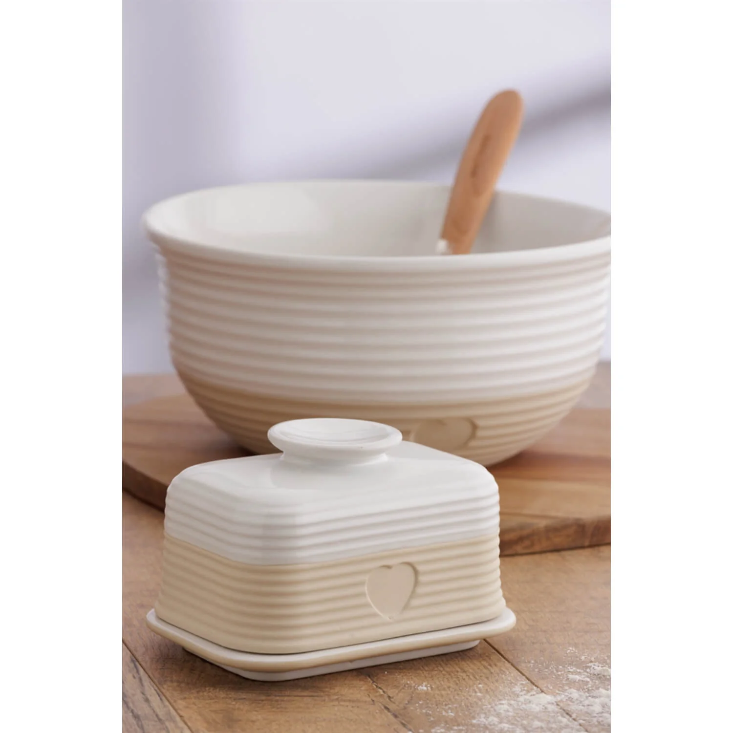 Mason Cash Stoneware Rustic Charm Butter Dish - Image 3