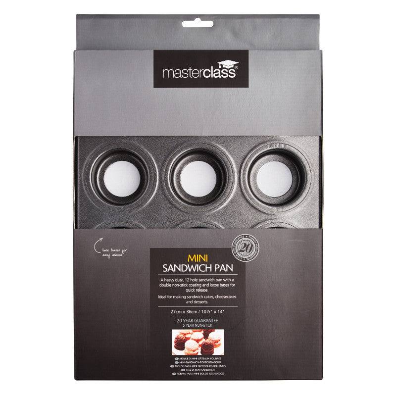 Masterclass Non-Stick Mini Sandwich Tin - 12 Hole - Image 3