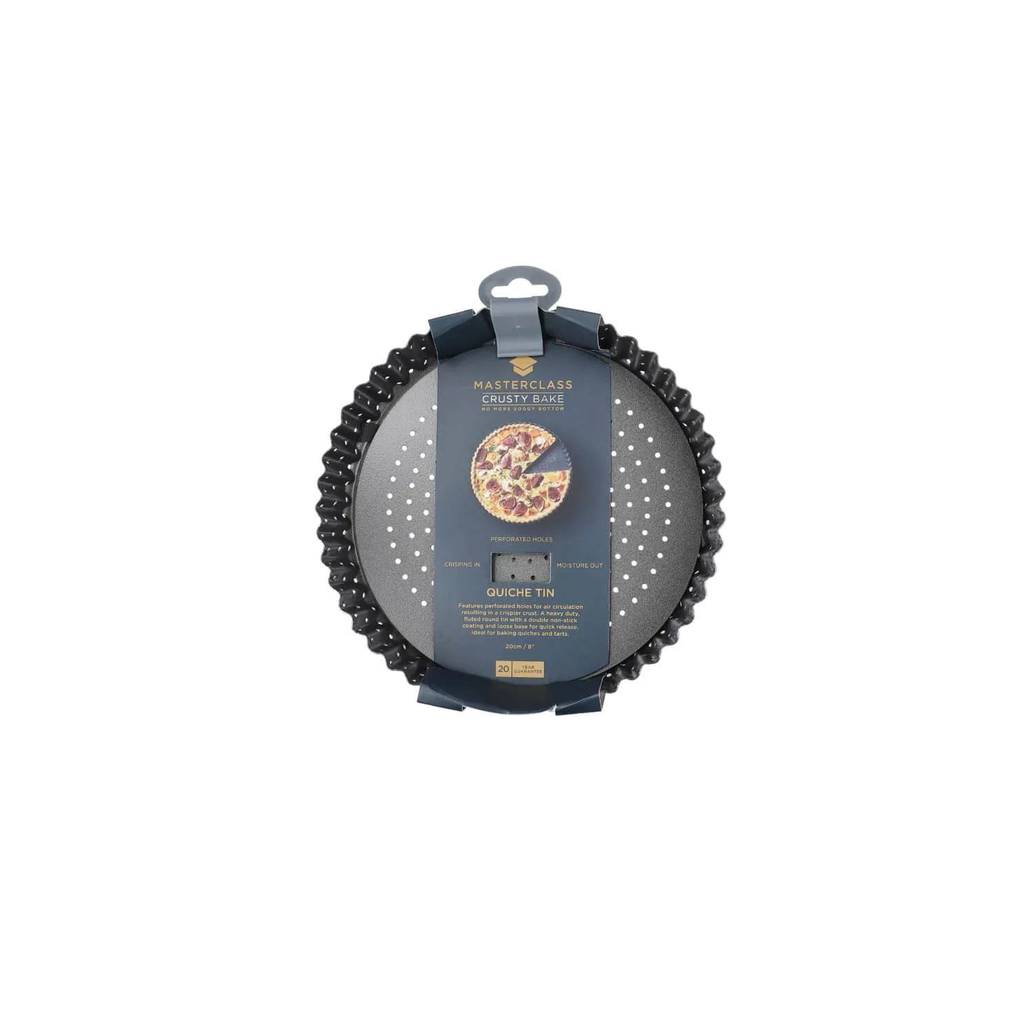 Masterclass Crusty Bake Non-Stick Quiche Tin - 20cm - Image 3